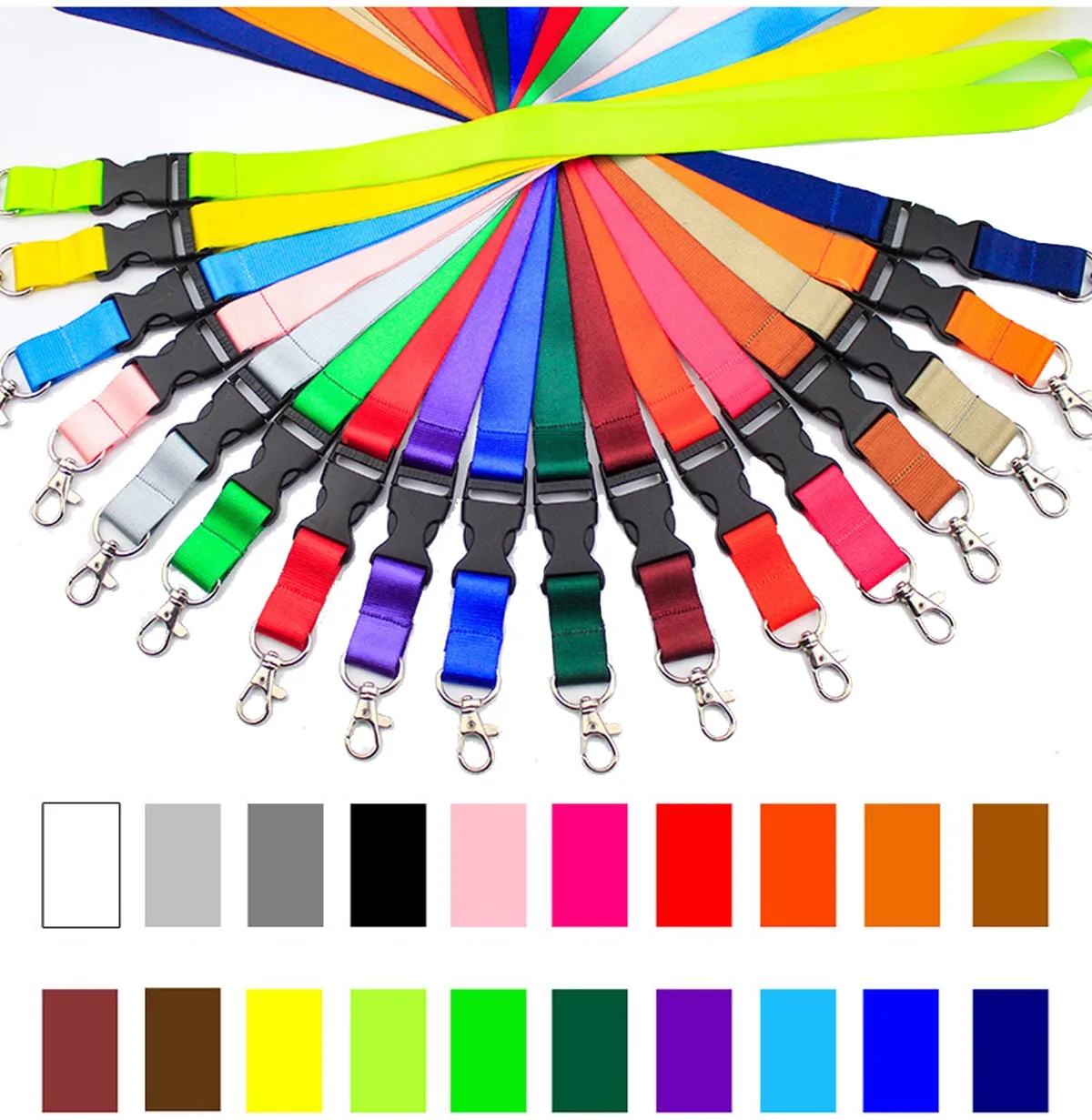 Silkscreen Lanyard With Stud Clasp