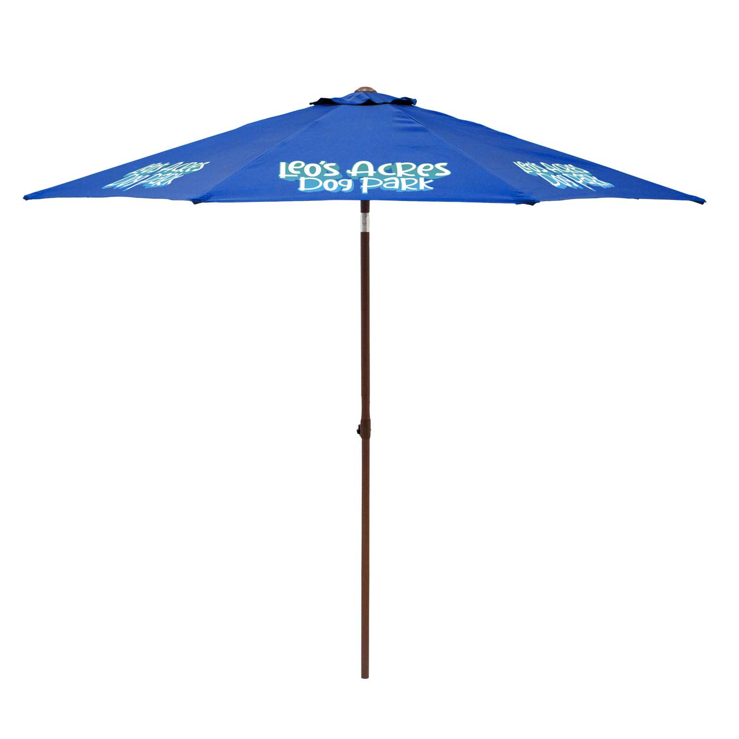 9' Wood Look Tilting Market Umbrella Kit (8 Imprints) 3