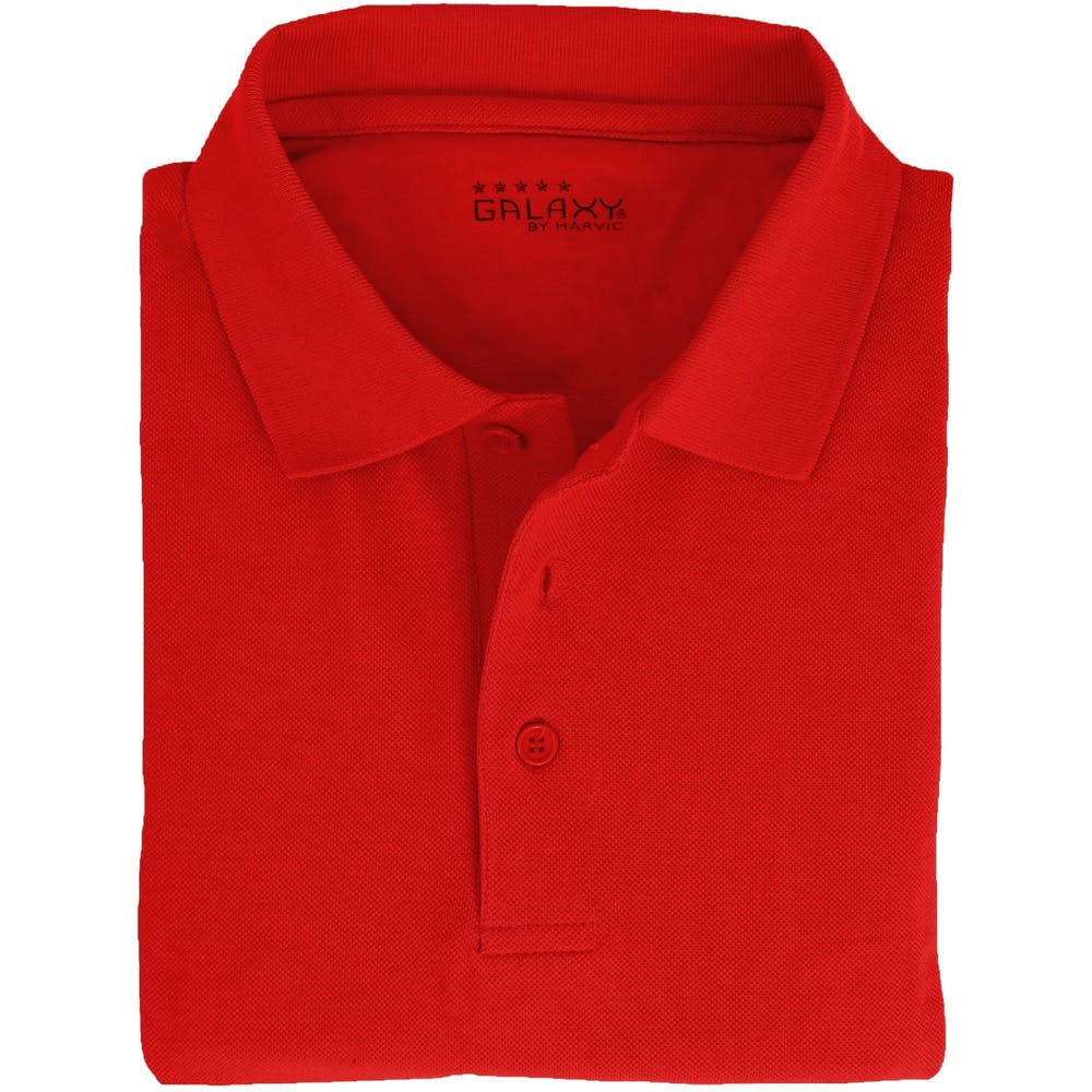 Adult Uniform Polo Shirts - Red Short Sleeve Size 2X 3