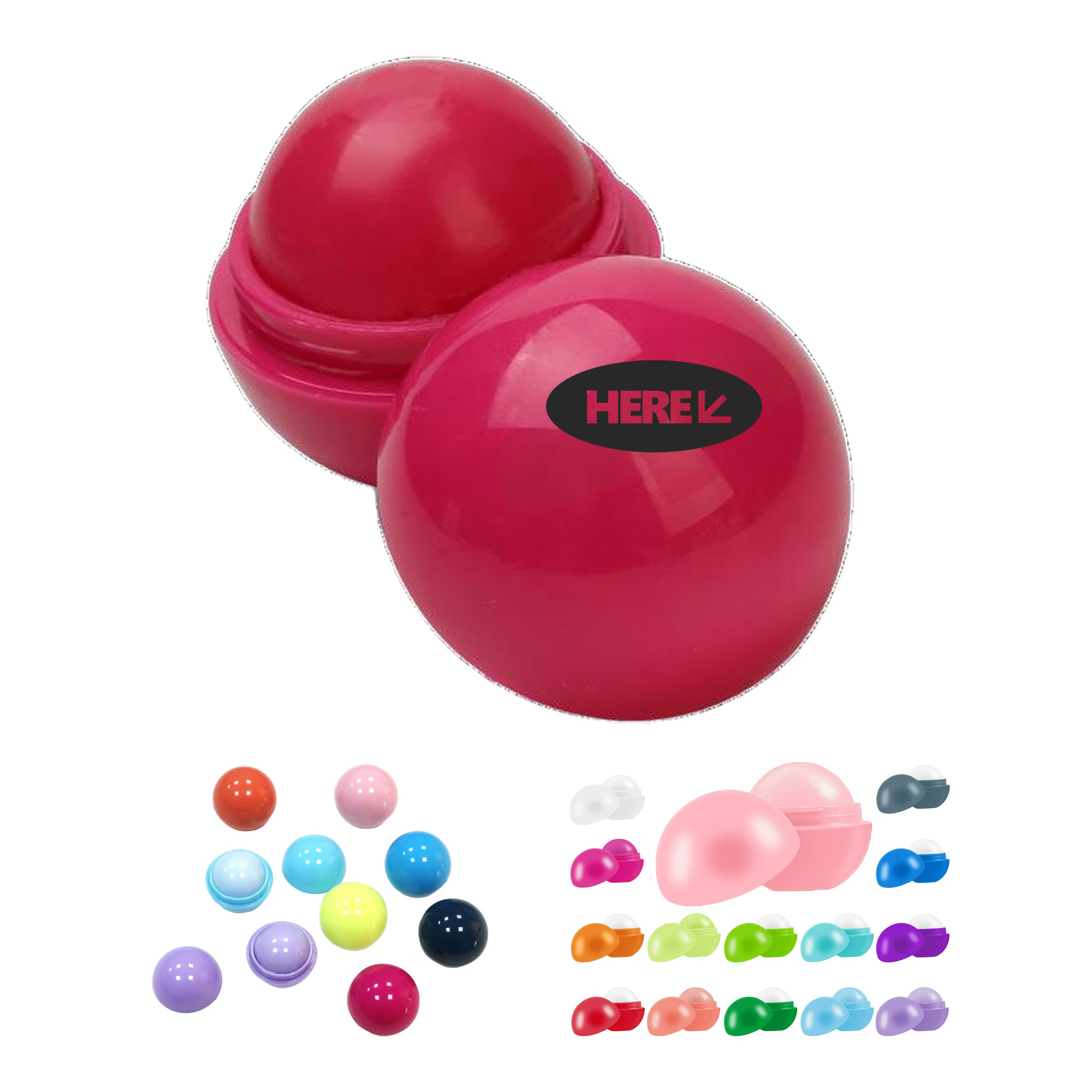 Round Scented Lip Balm Moisturizer