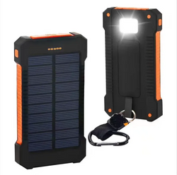 Solar Charger Power Bank W/ Flashlight
