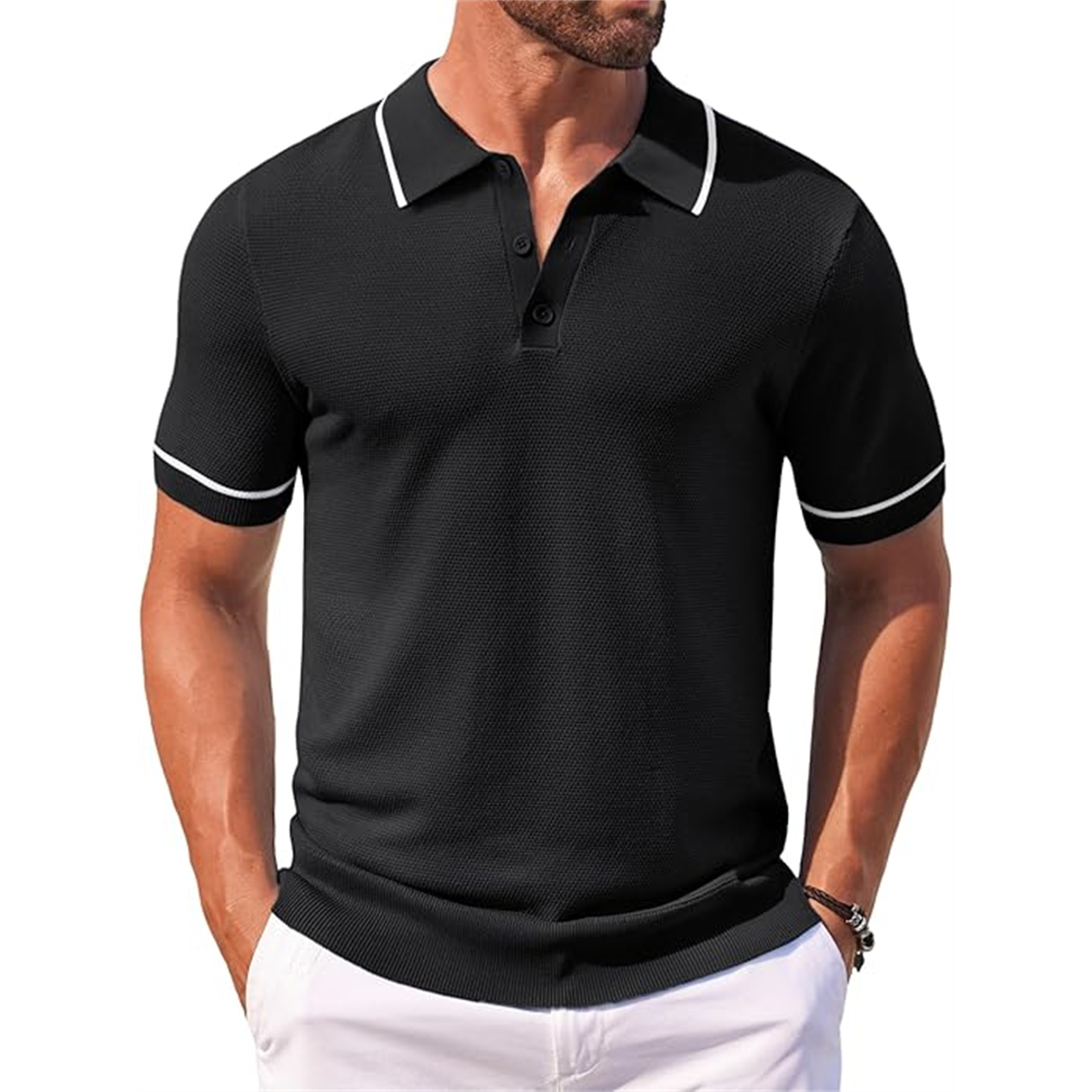 Men's Knit Golf Polo Shirt 41
