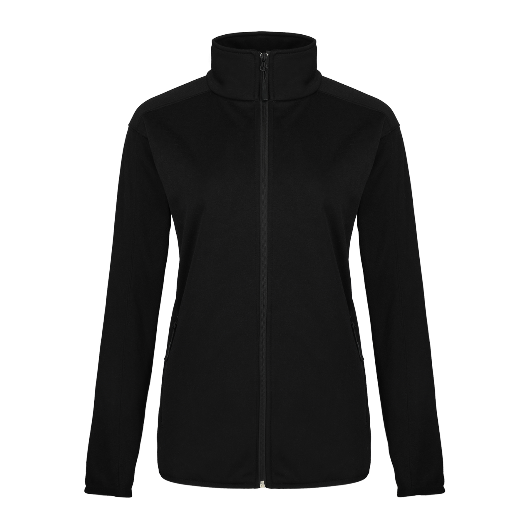 Women's Heathered Sweater Full-Zip Fleece Jacket 18