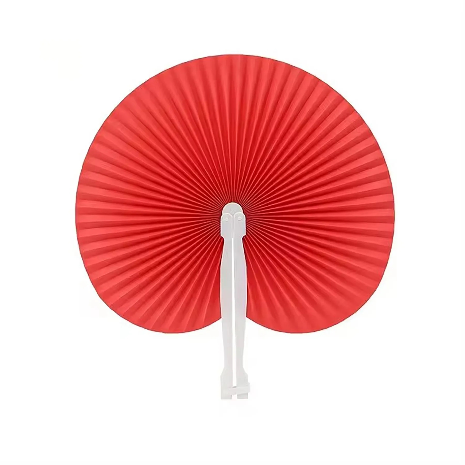Paper Hand Fans Round Colorful 29