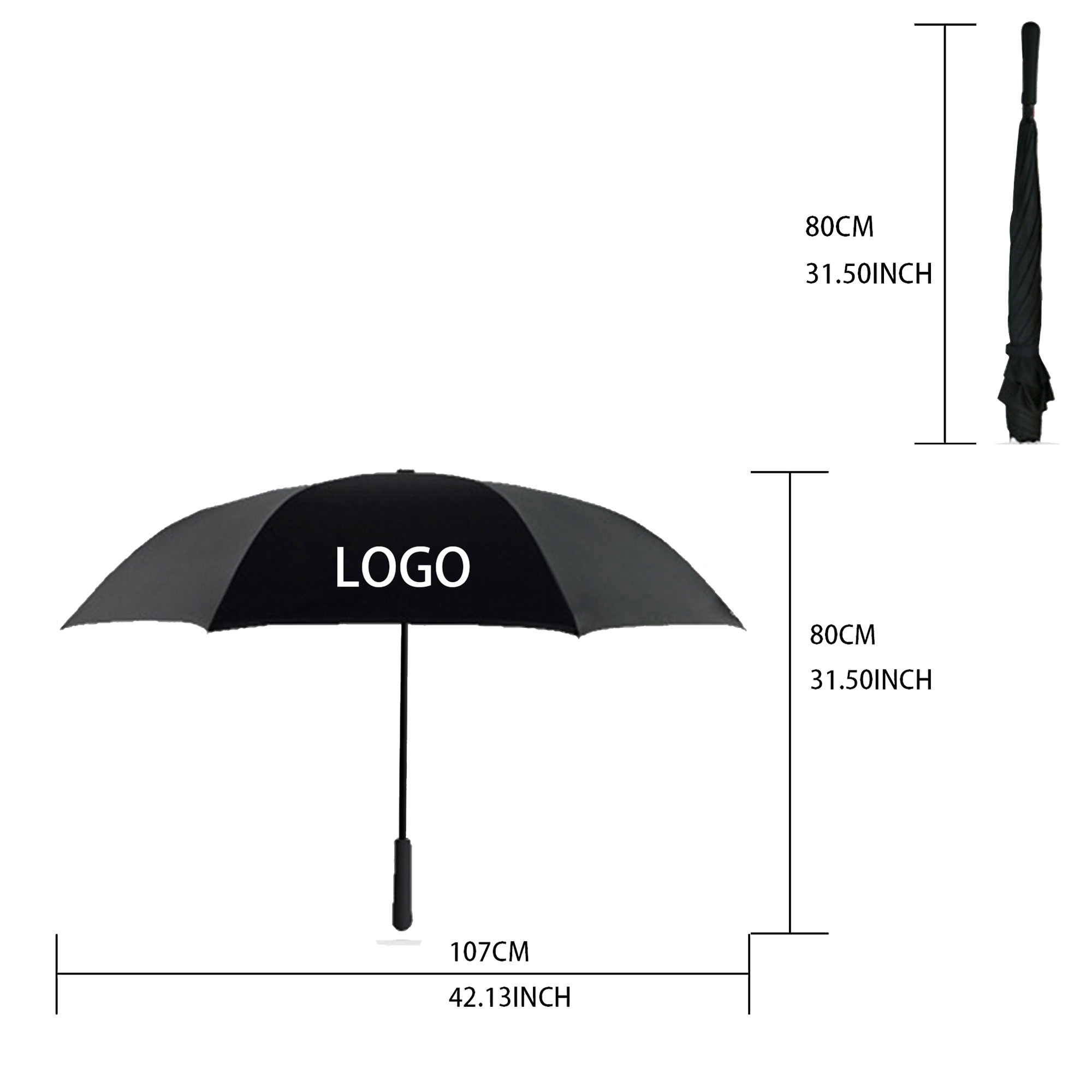 C-type Car Umbrella Dual-person Reverse Gift Ad Umbrella 7