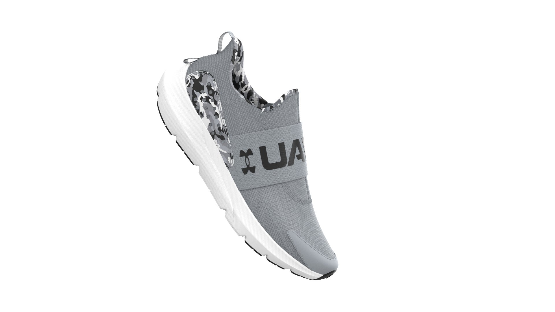Boys' Grade School UA Surge 3 Slip Printed Running Shoes 7