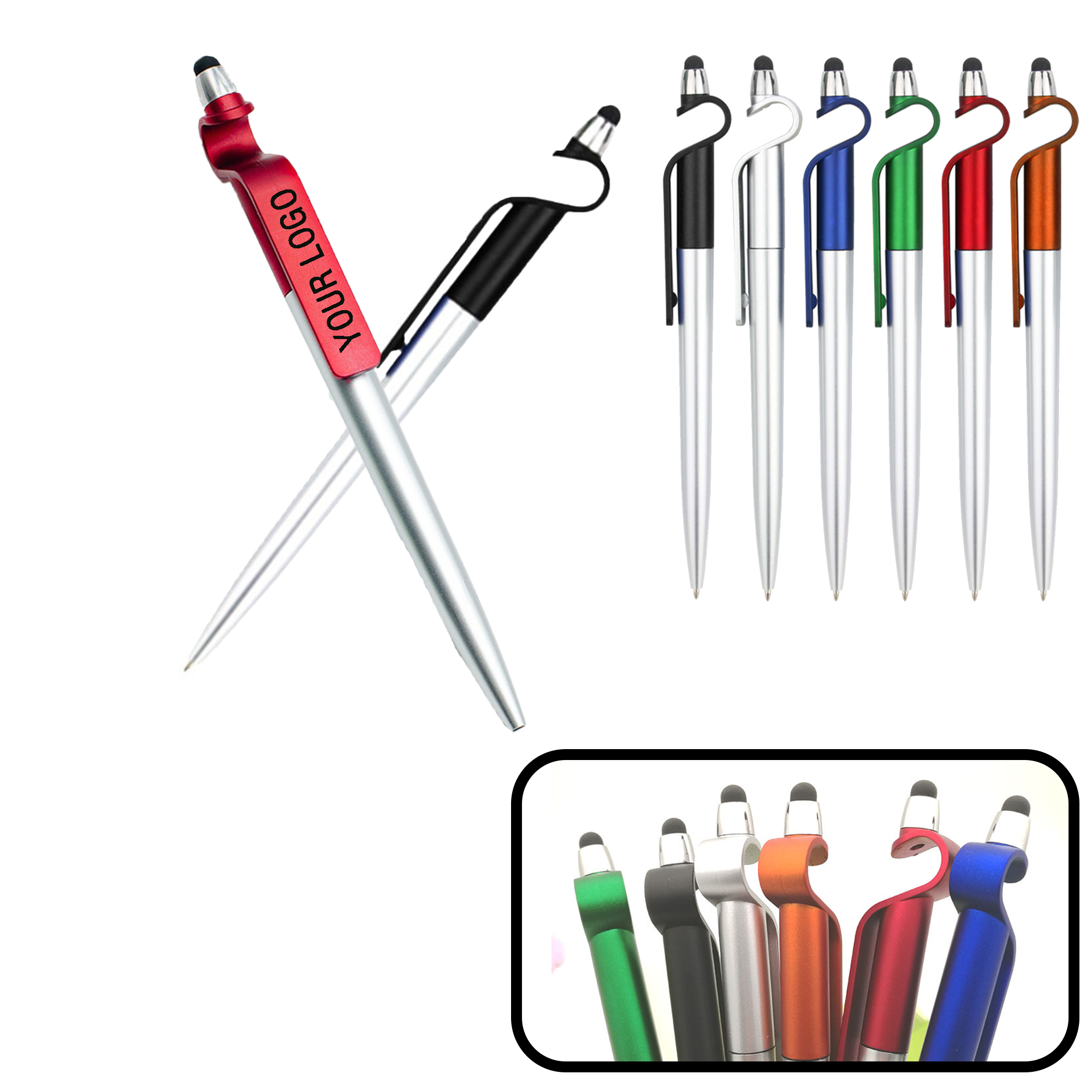 MOQ 20 PCS Ballpoint Pen With Stylus 4