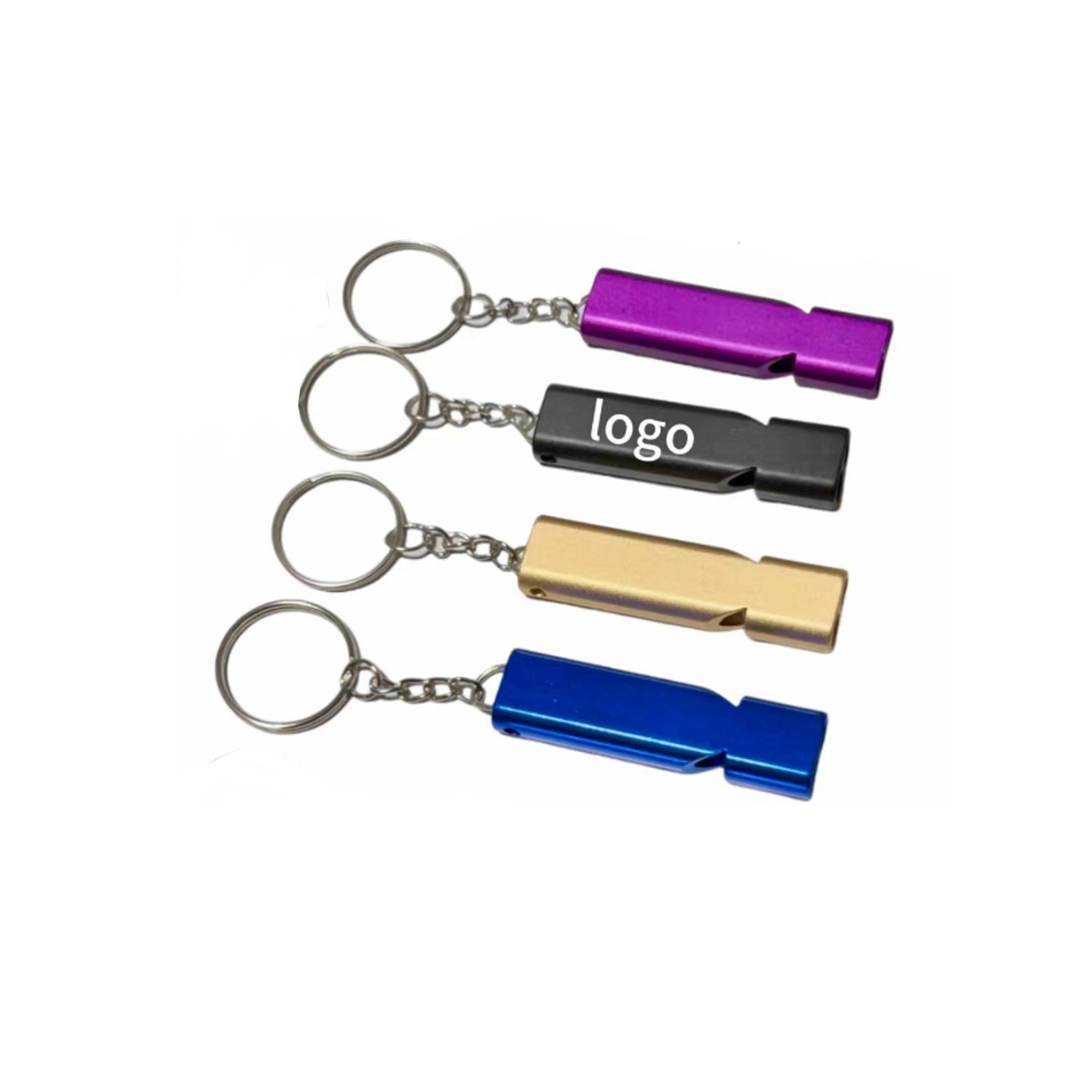 Aluminum Whistle with Key Ring 2