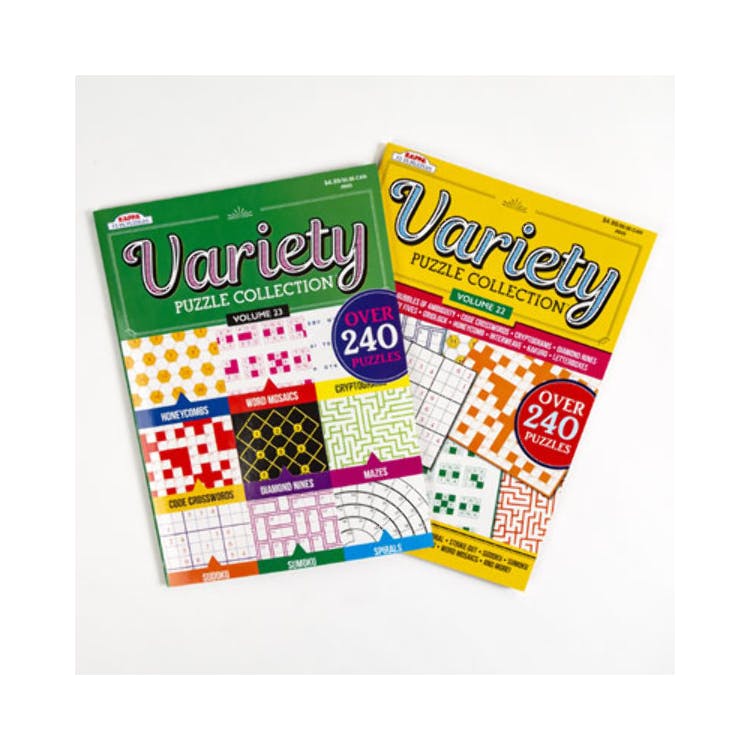 Variety Puzzle Books - Assorted Games Two Titles 2