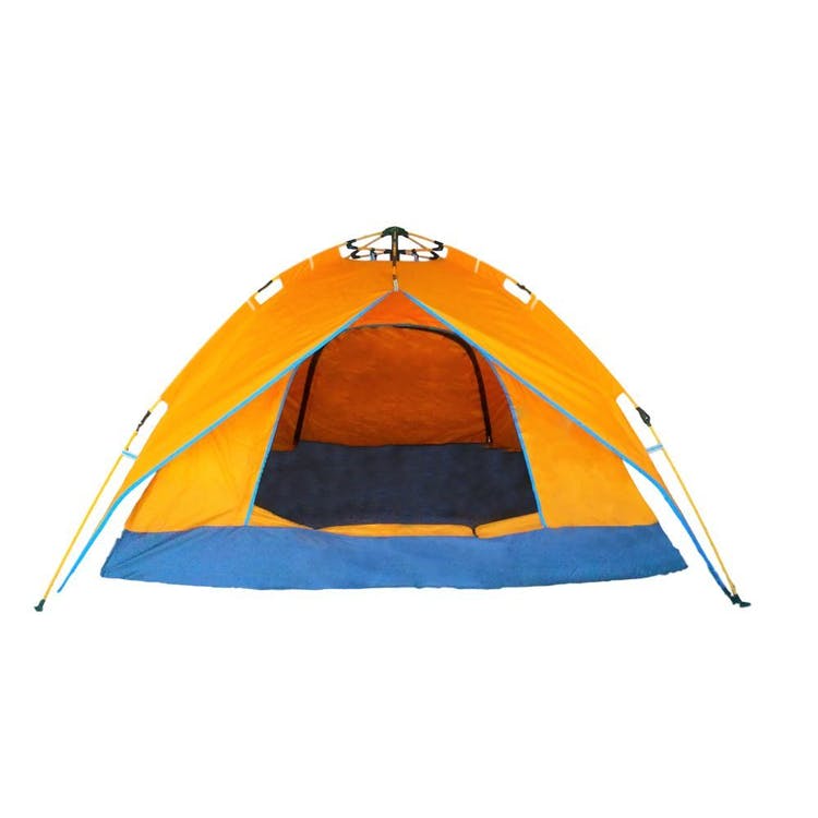 Camping Tent - Orange 4-Person 94" x 82" x 55" 3
