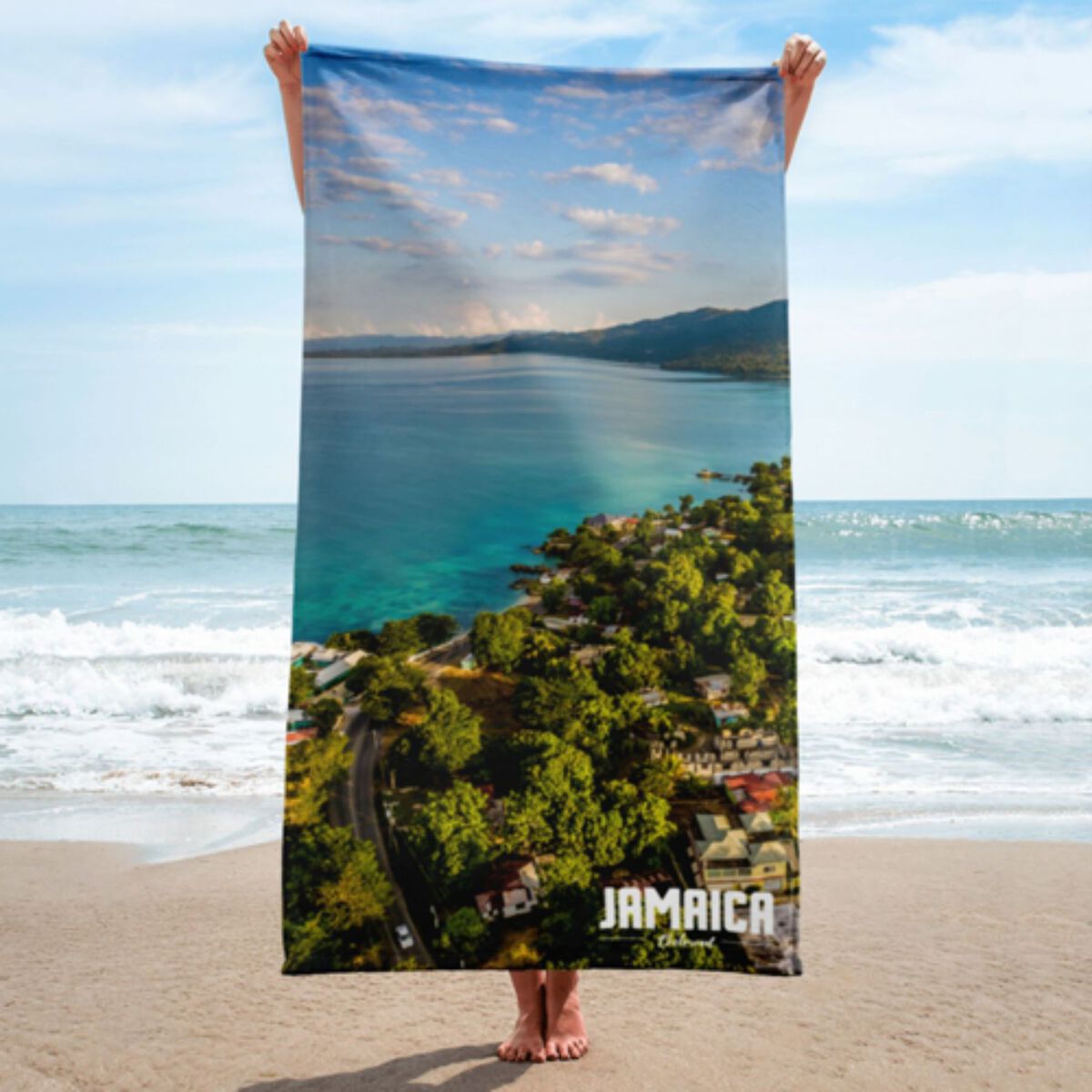 ACpromotionals 40" x 75" King size Sublimated Heavyweight Microfiber Beach Towel - Thumbnail 2