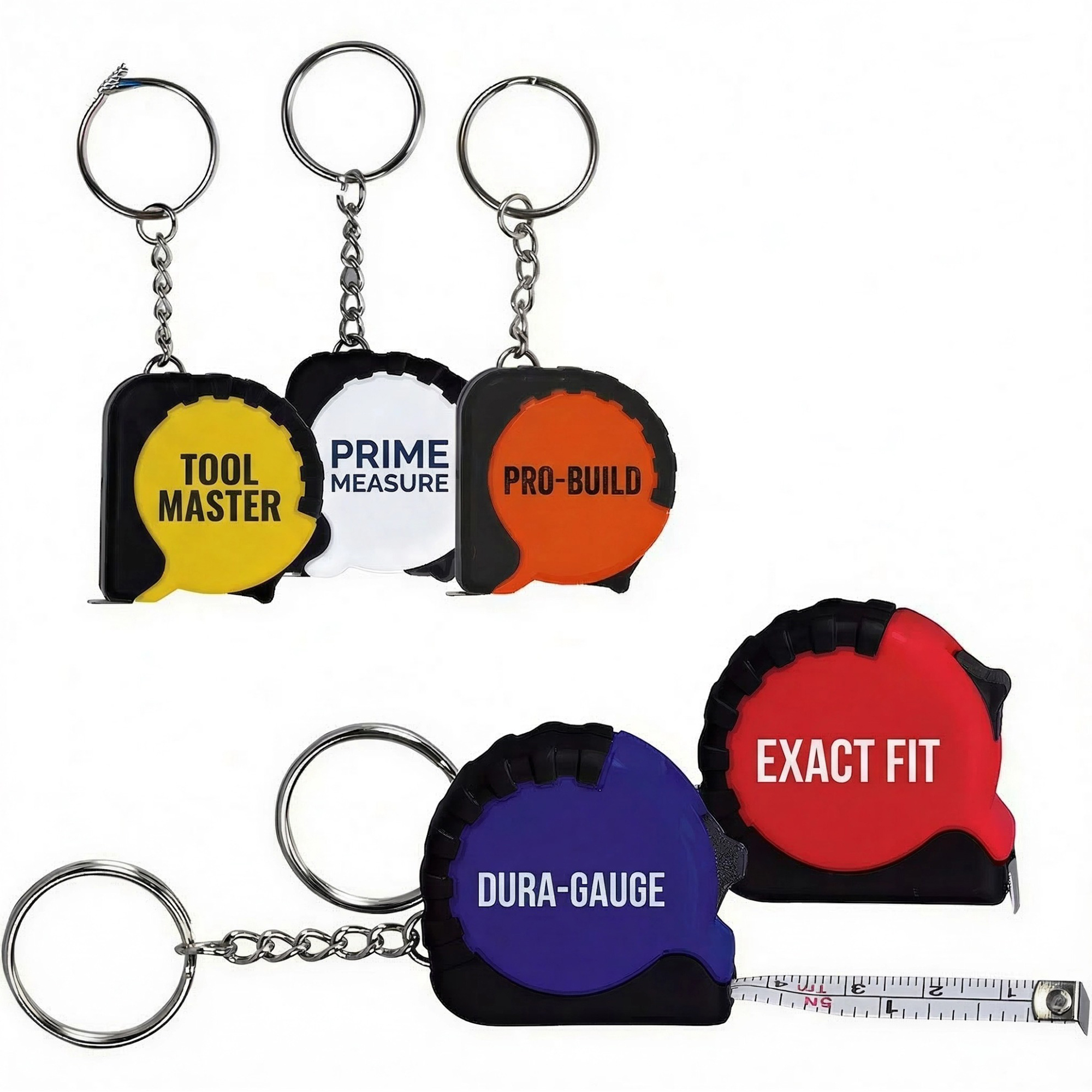 Pocket Tape Measure Keychain Metal