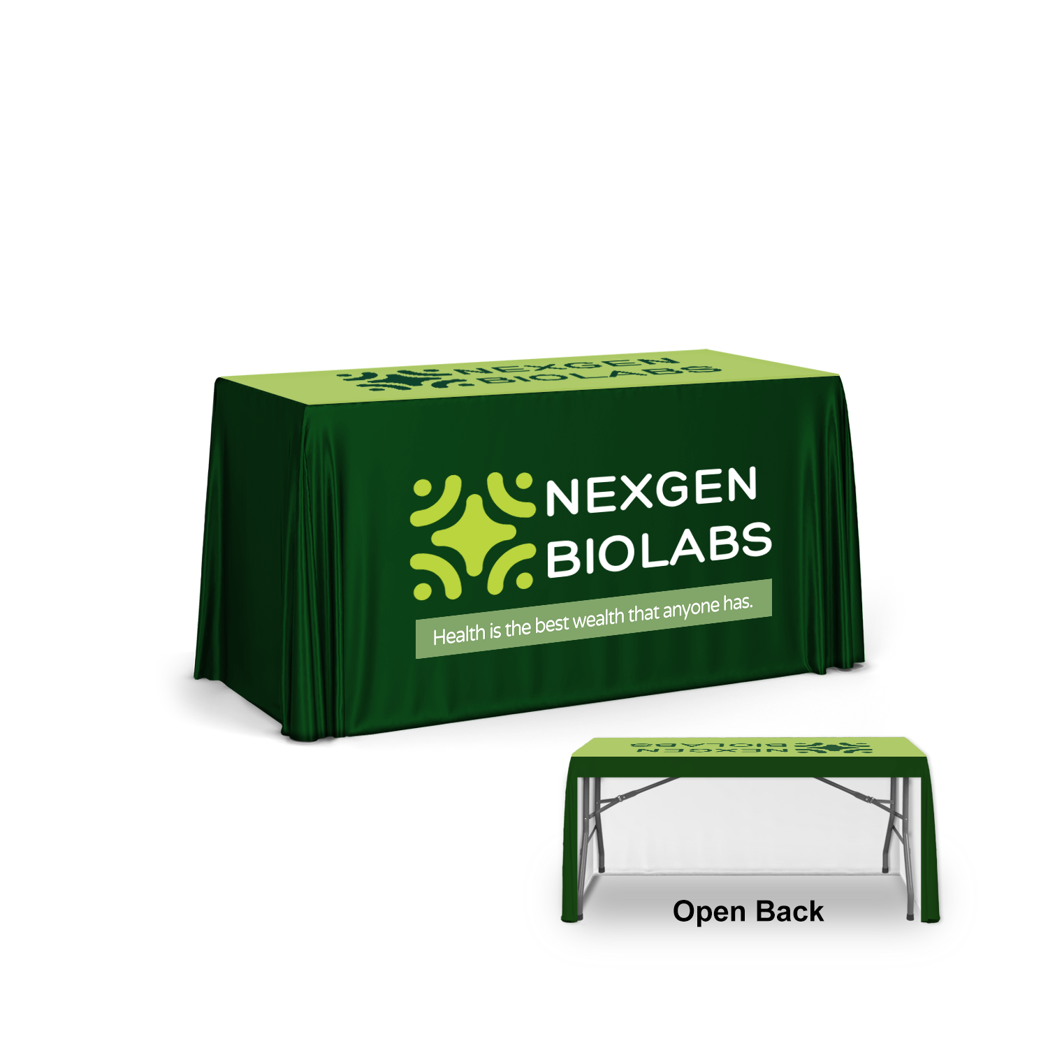 4' Eco-Poly TableThrow (3-Sided) 4