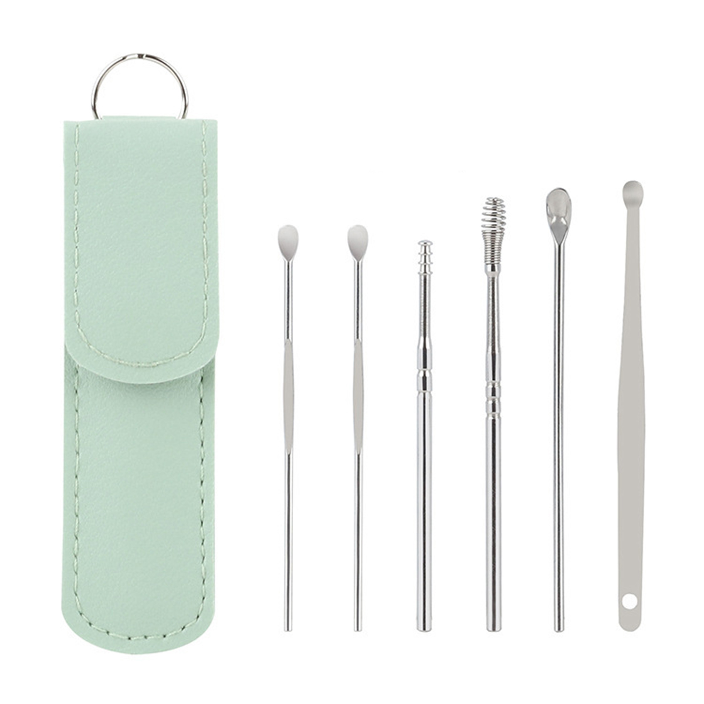 Stainless Steel Ear Cleaner Set With Case 13