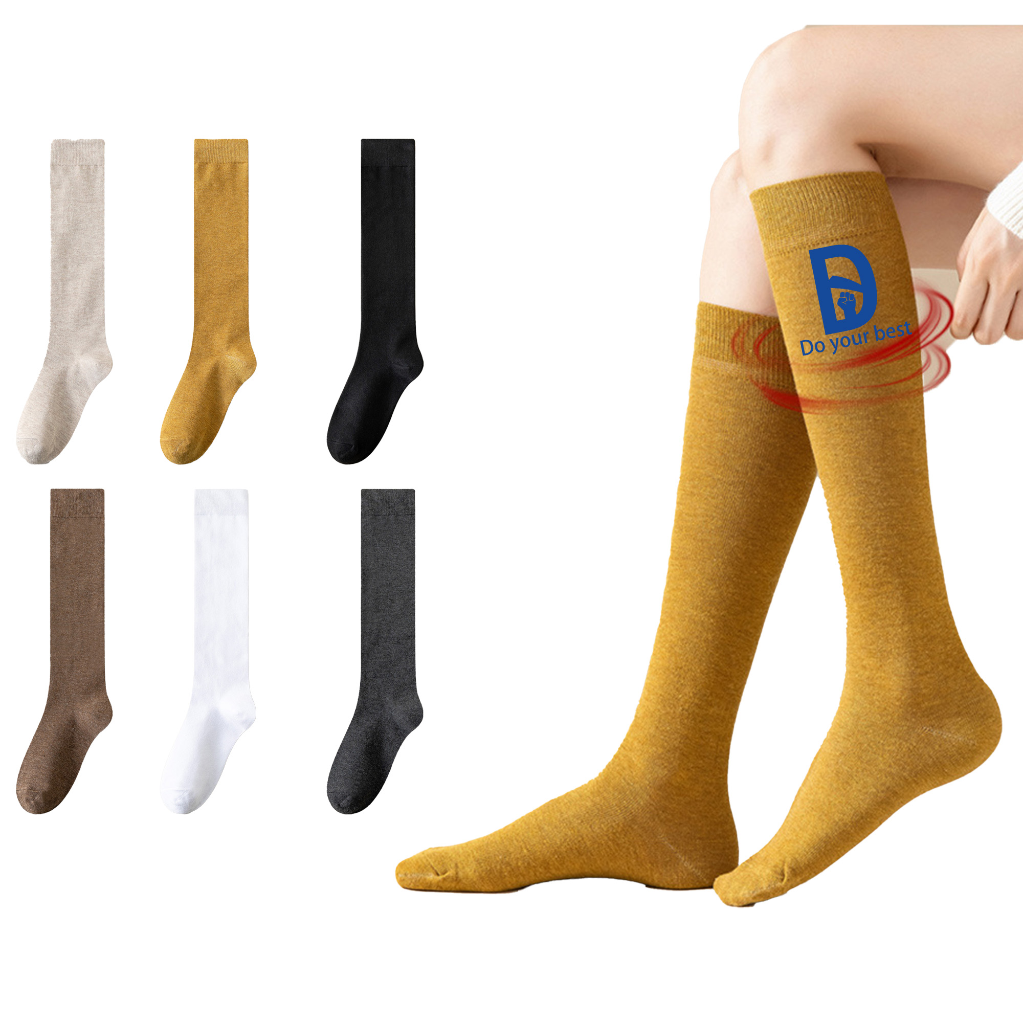 Warm Knee High Socks MOQ 20 4