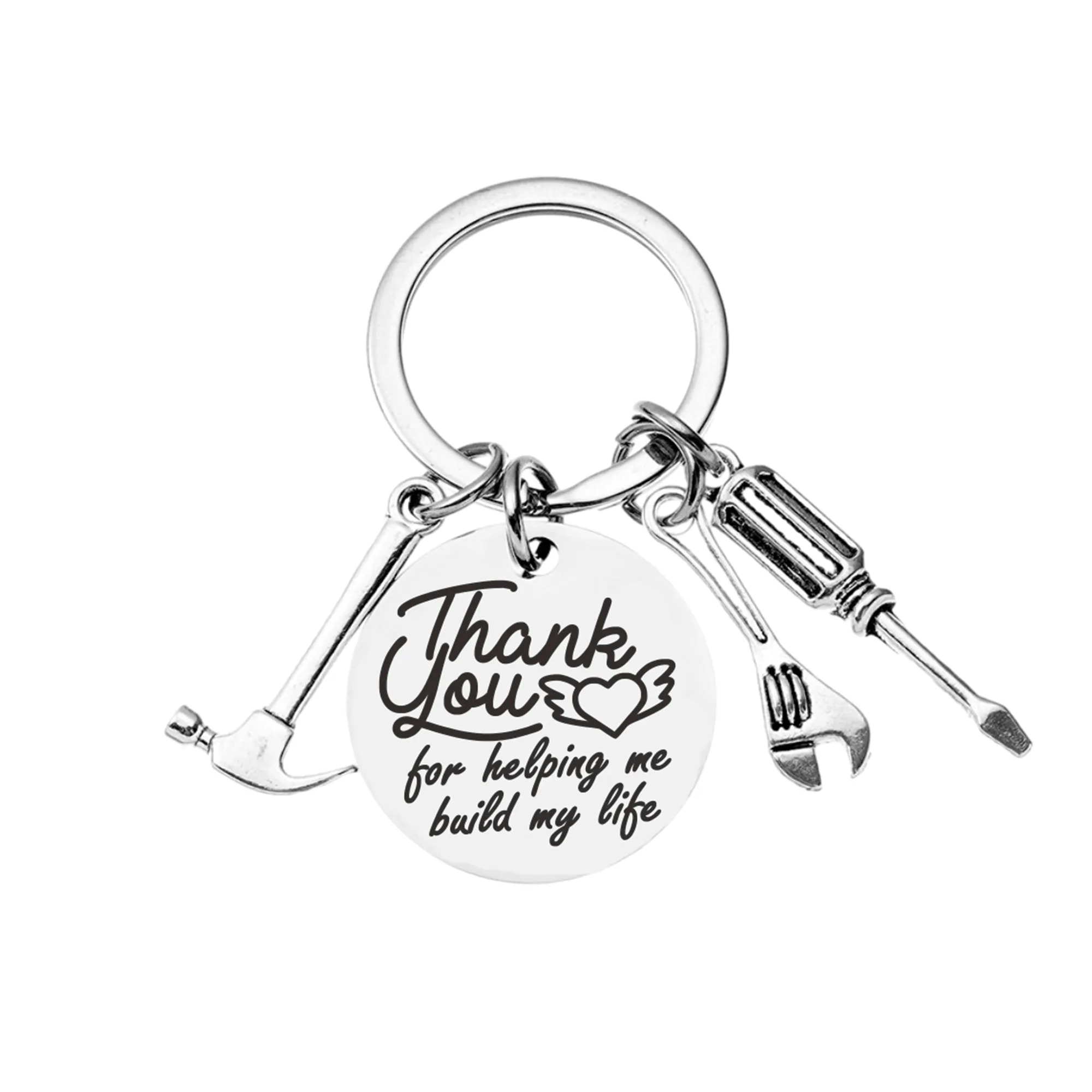 Multifunctional Keyring With Mini Hammer Screwdriver Wrench 13