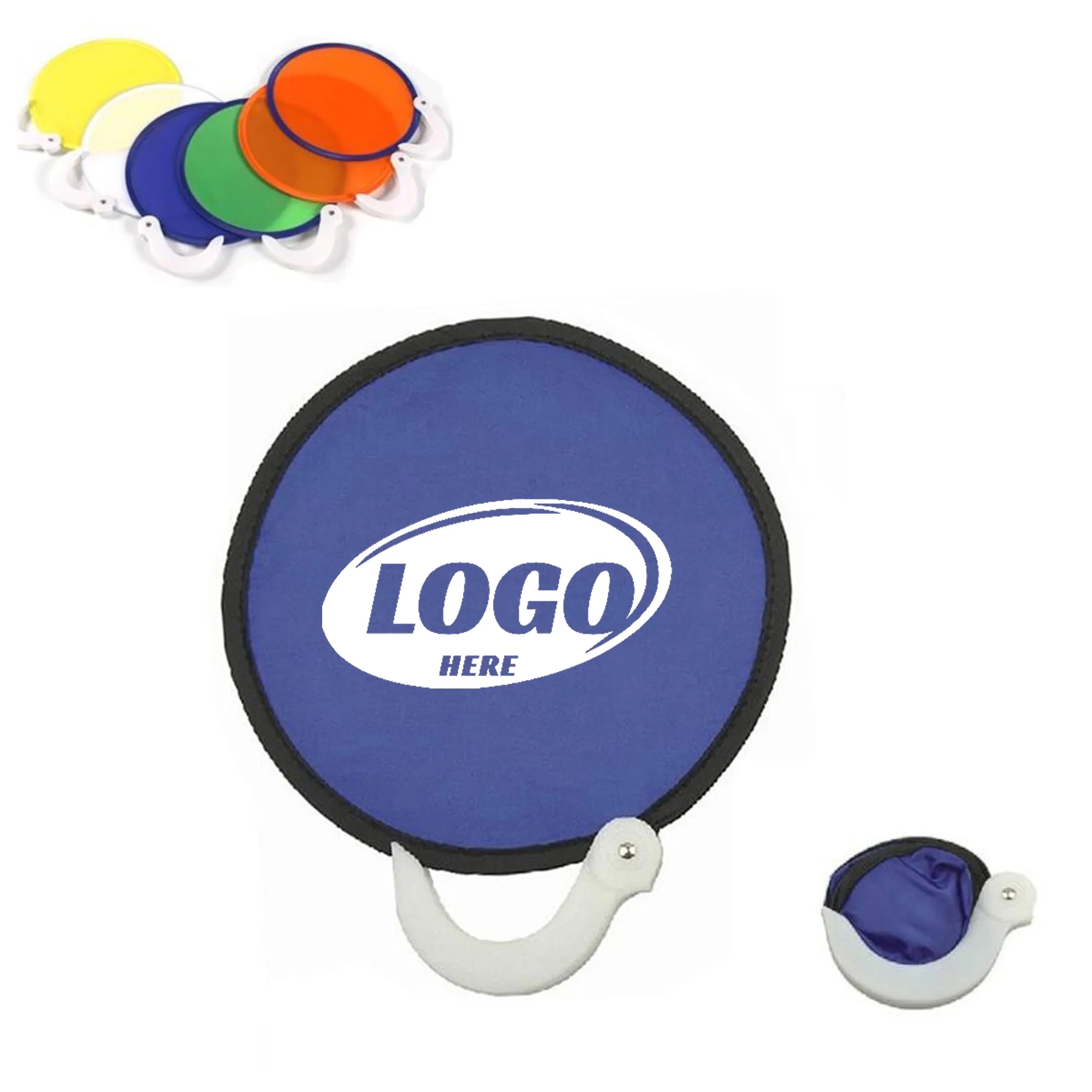 Polyester Foldable Fan With Pouch 4