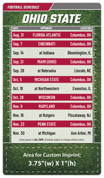 Magnet Football Sport Schedules - 4x7 Round Corners - OSU