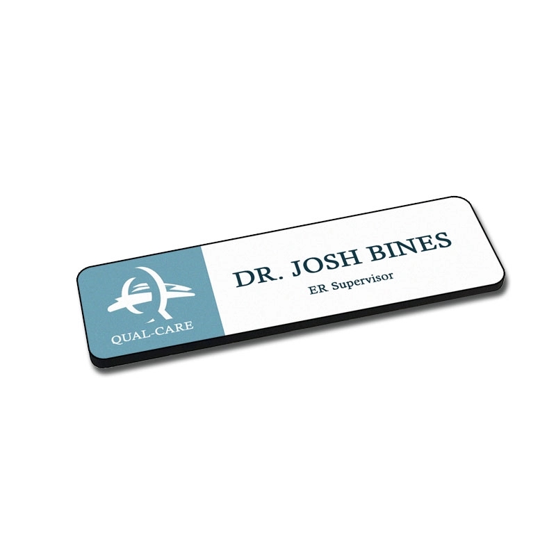 Custom Ultra Vivid Recycled Wood Name Badges 10