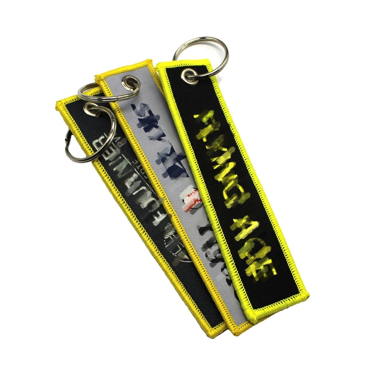 Embroidery Woven Key Chains