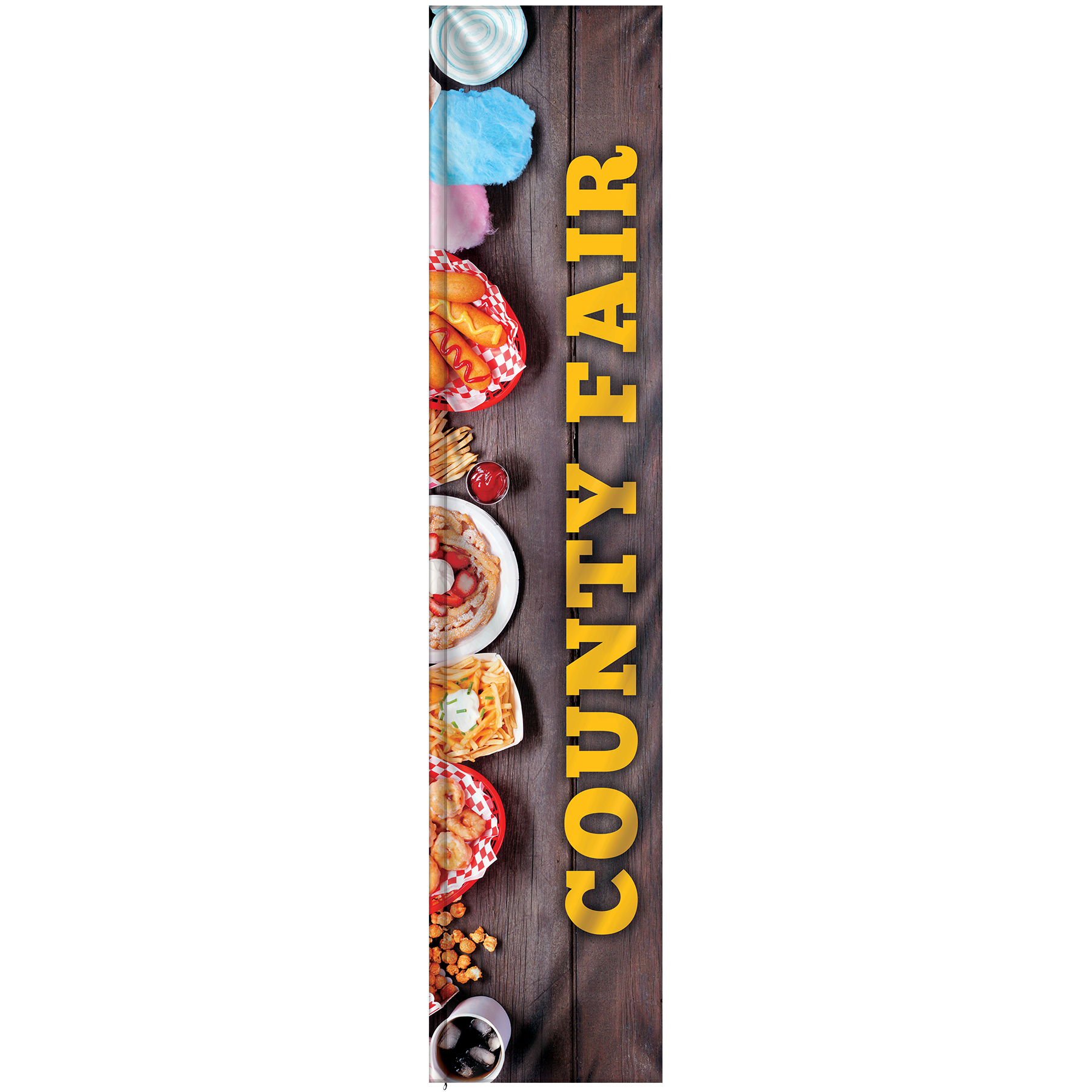 3' x 15' Custom Single Reverse Square Feather Flag 25
