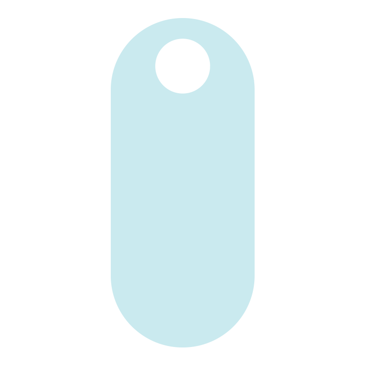 Hang Tag Card Stock 24 pt White (Stock Shape #) Digital Print 32