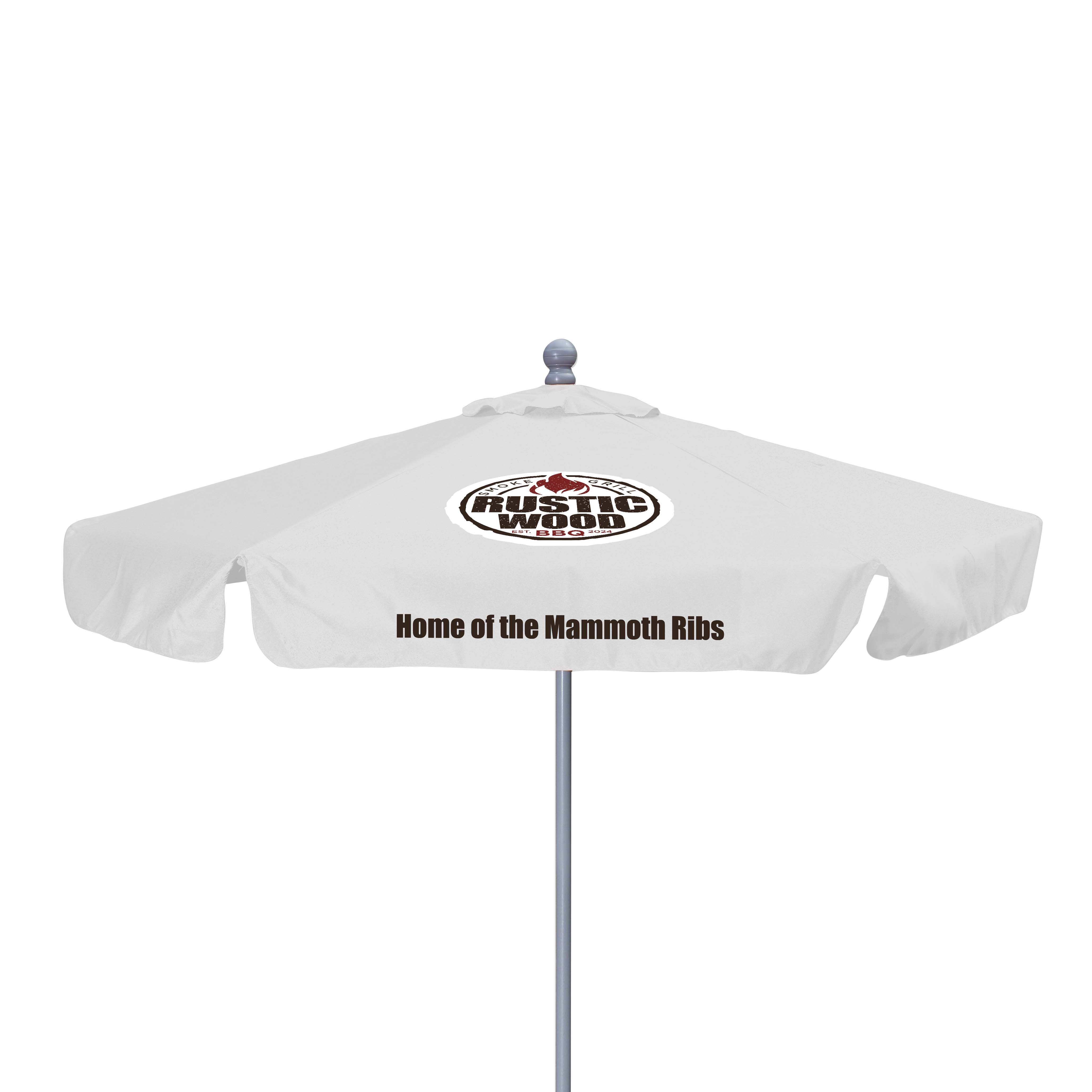 7' Deluxe Market Umbrella Kit with Valance (2 Imprints) 9
