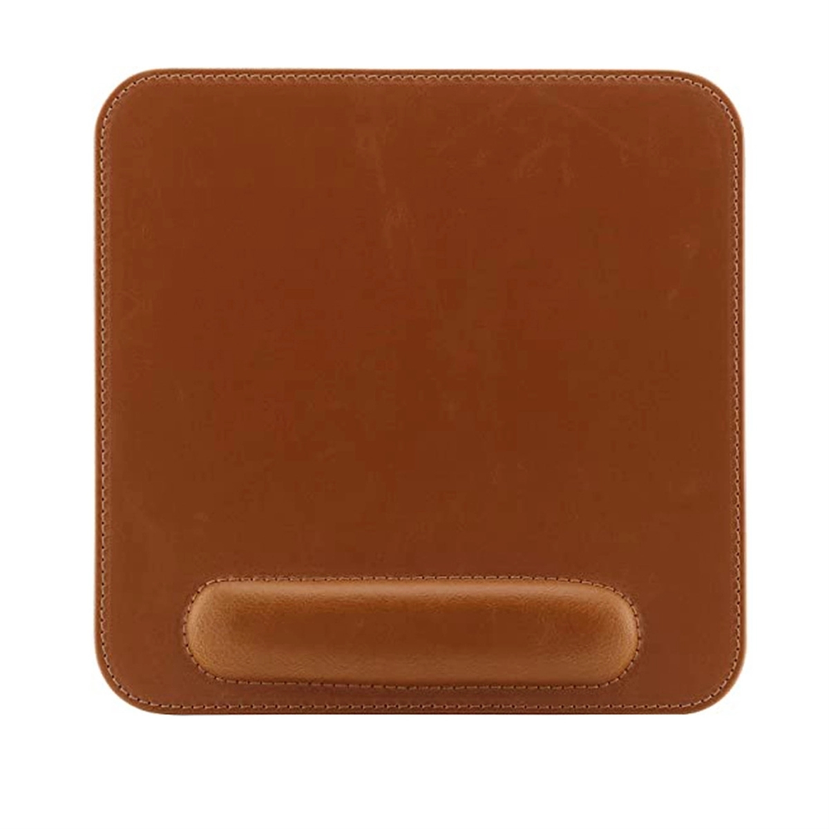 Leather Square Mousepad with Wrist Rest