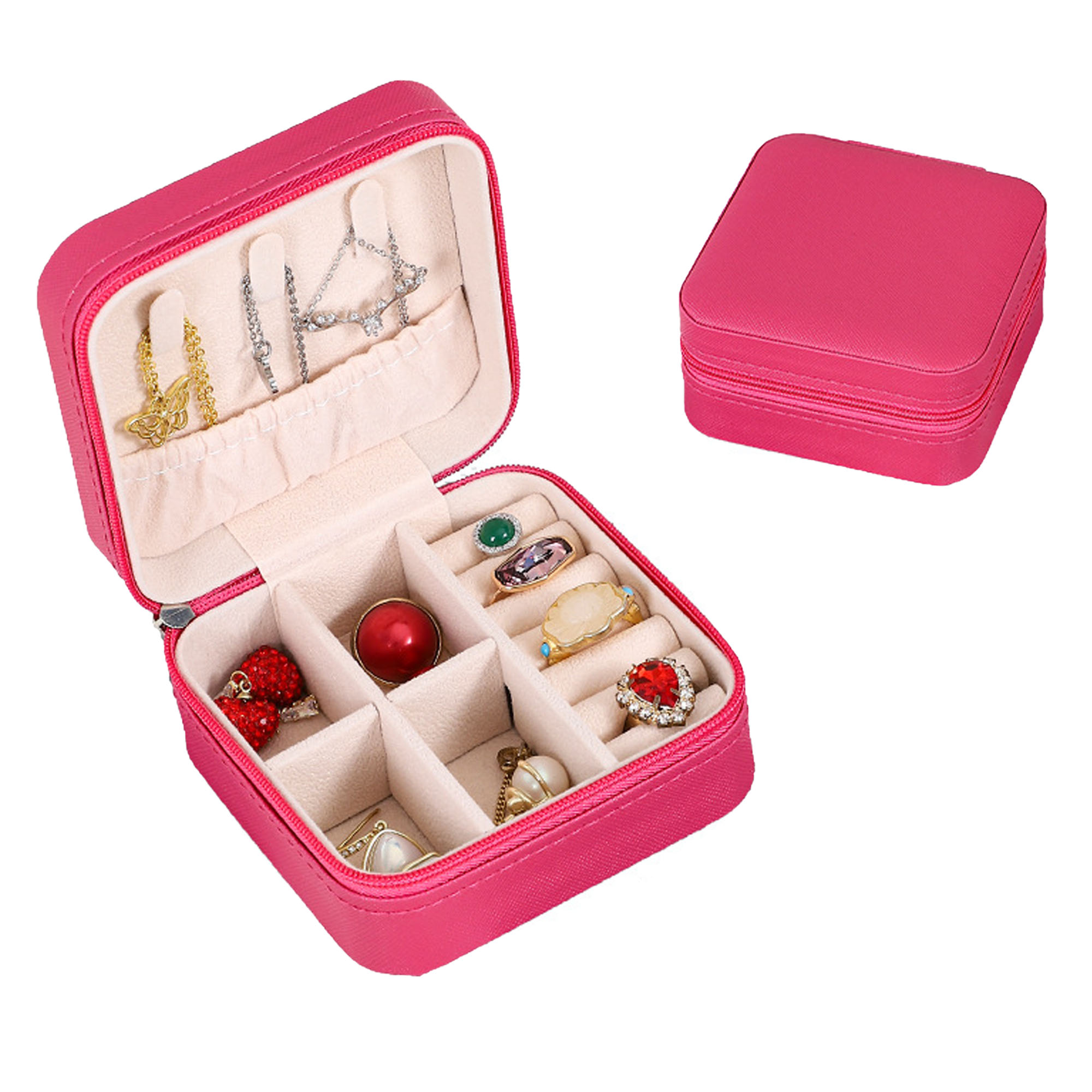 Jewelry Travel Case PU Leather 11