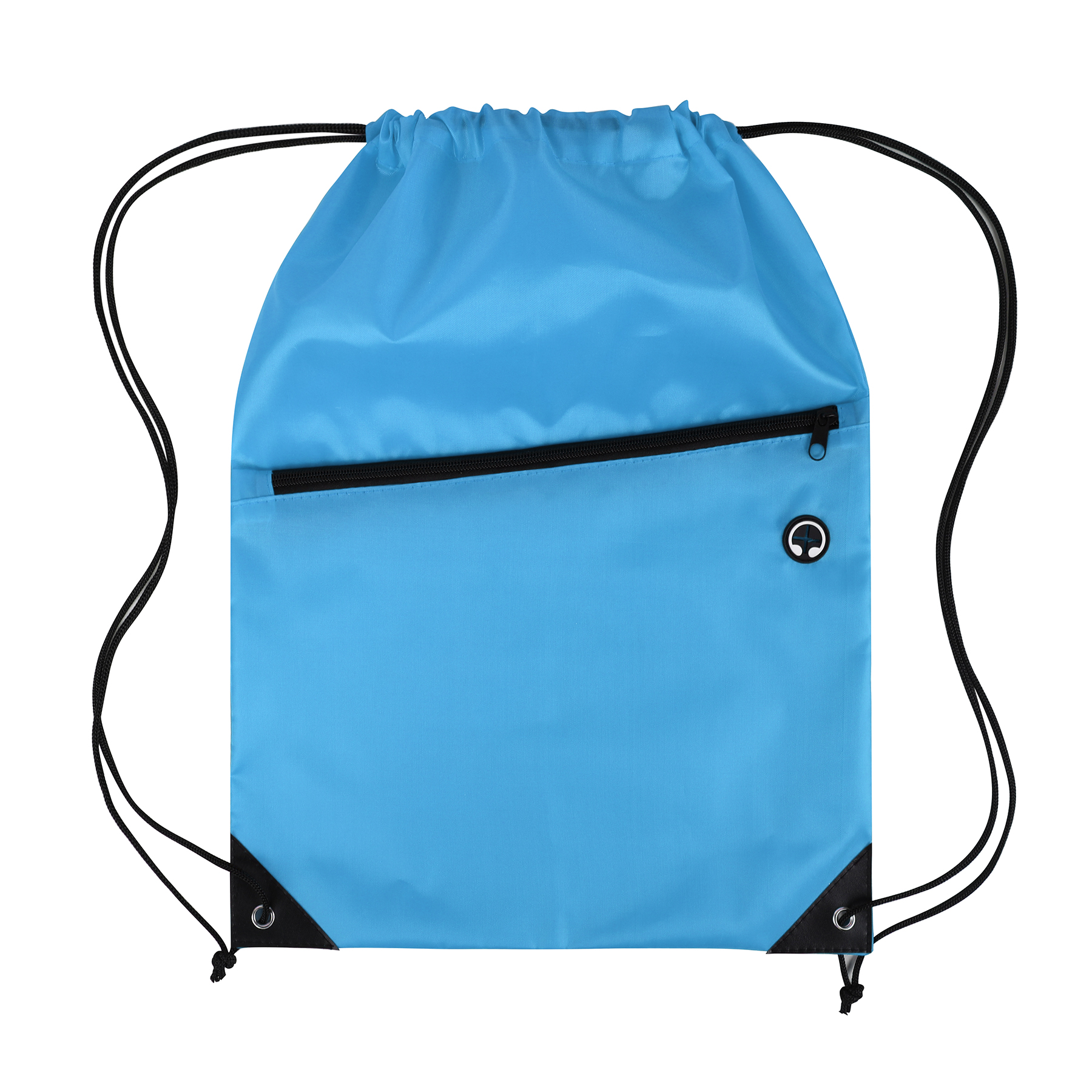 Drawstring Backpack with Front Zipper Pocket 59
