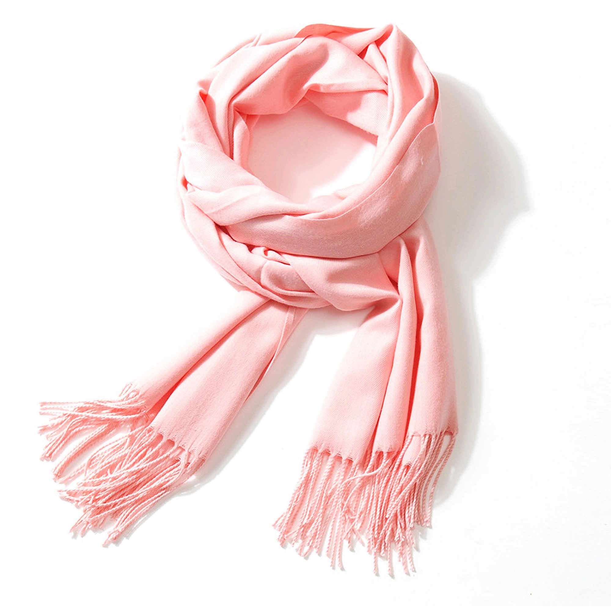 Cashmere Pashmina Woven Scarf With Fringes 21