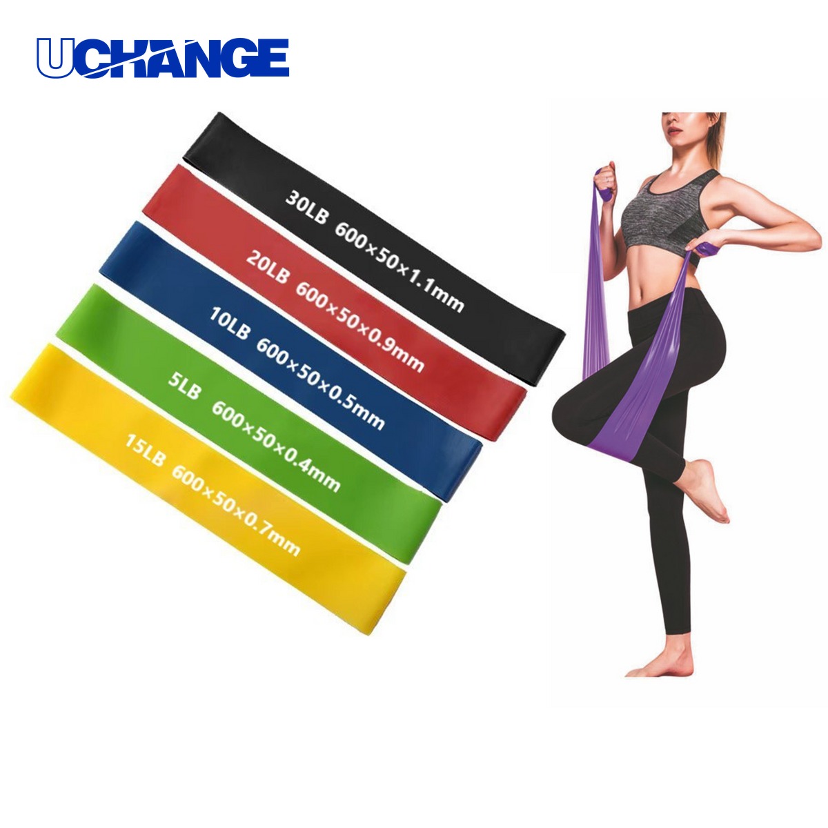 Fitness Resistance Exercise Bands Training Set
