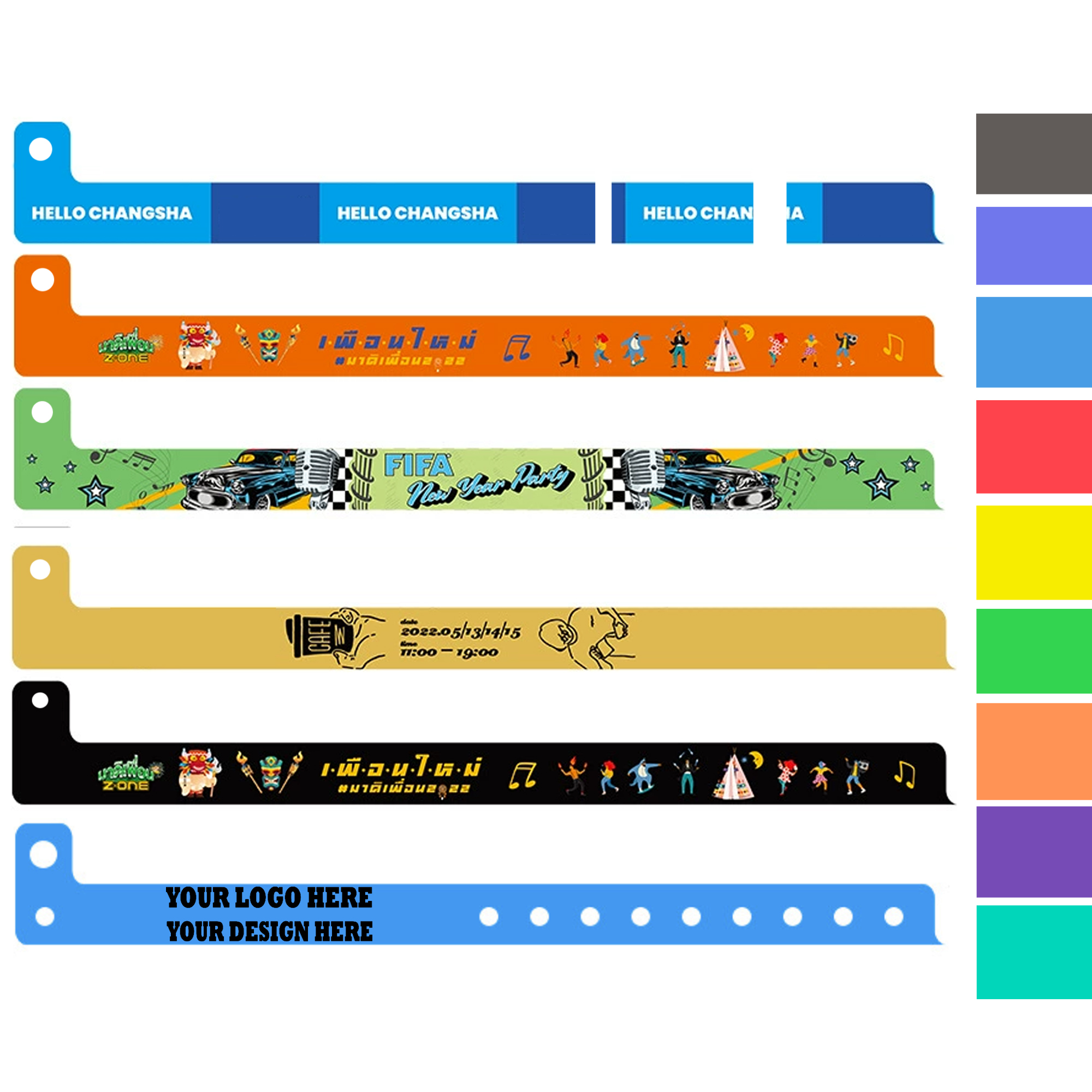 Tailor-Made L-Shaped PVC Adjustable Compression Wristband 5
