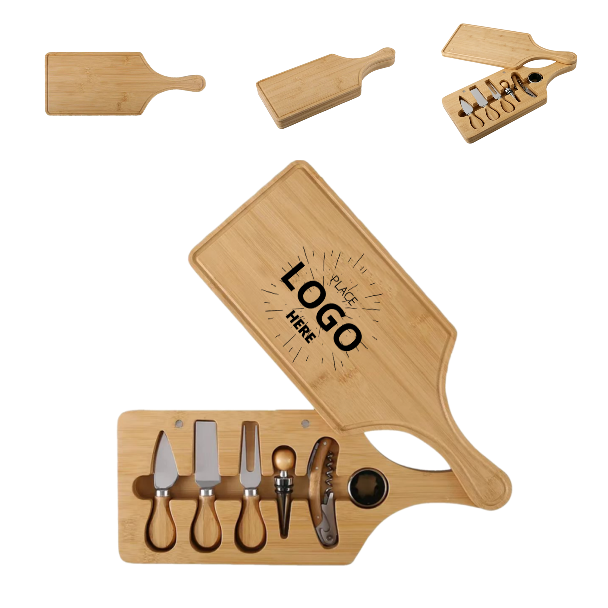 Bamboo Cheese Board Set 1