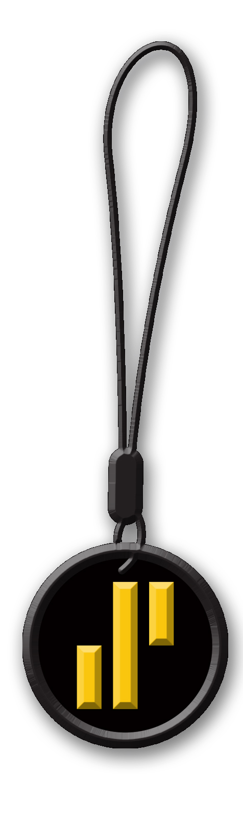 2D Custom Zipper Pull with cord 41