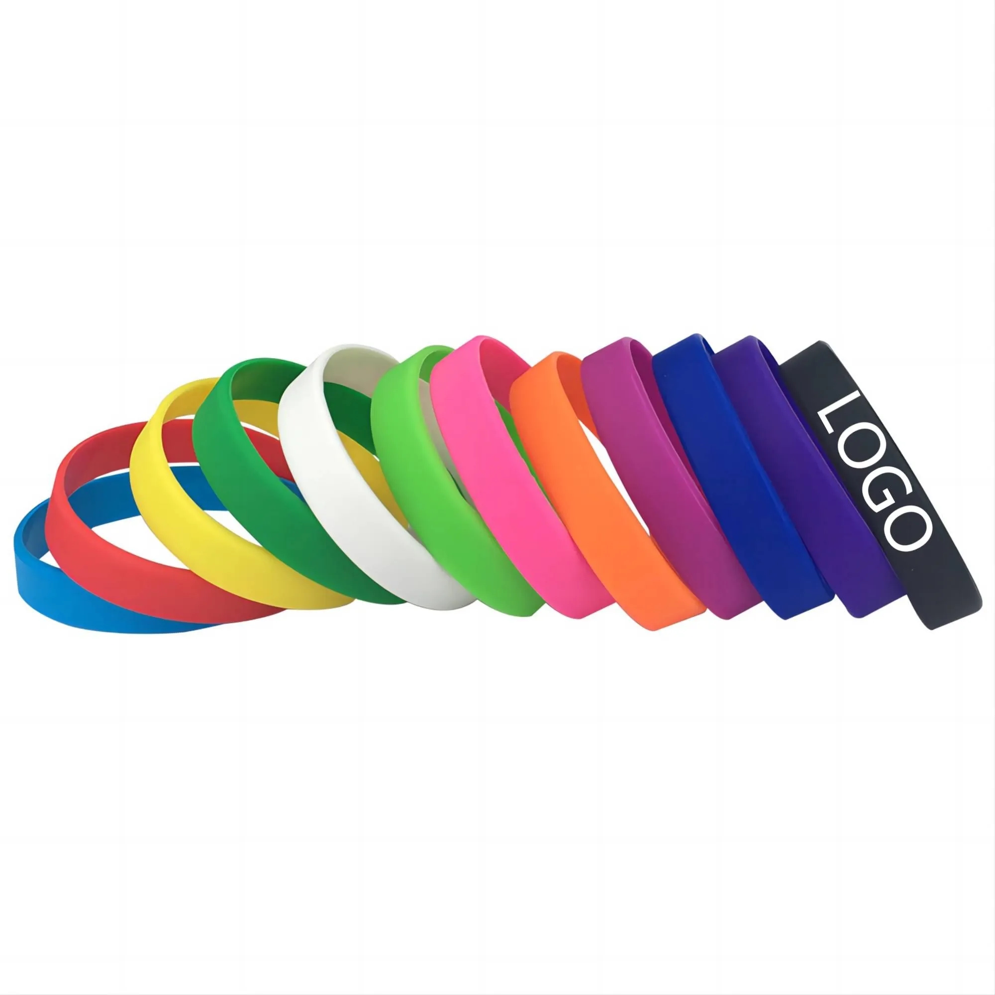 Custom Printed Silicone Motivational Wristbands 6