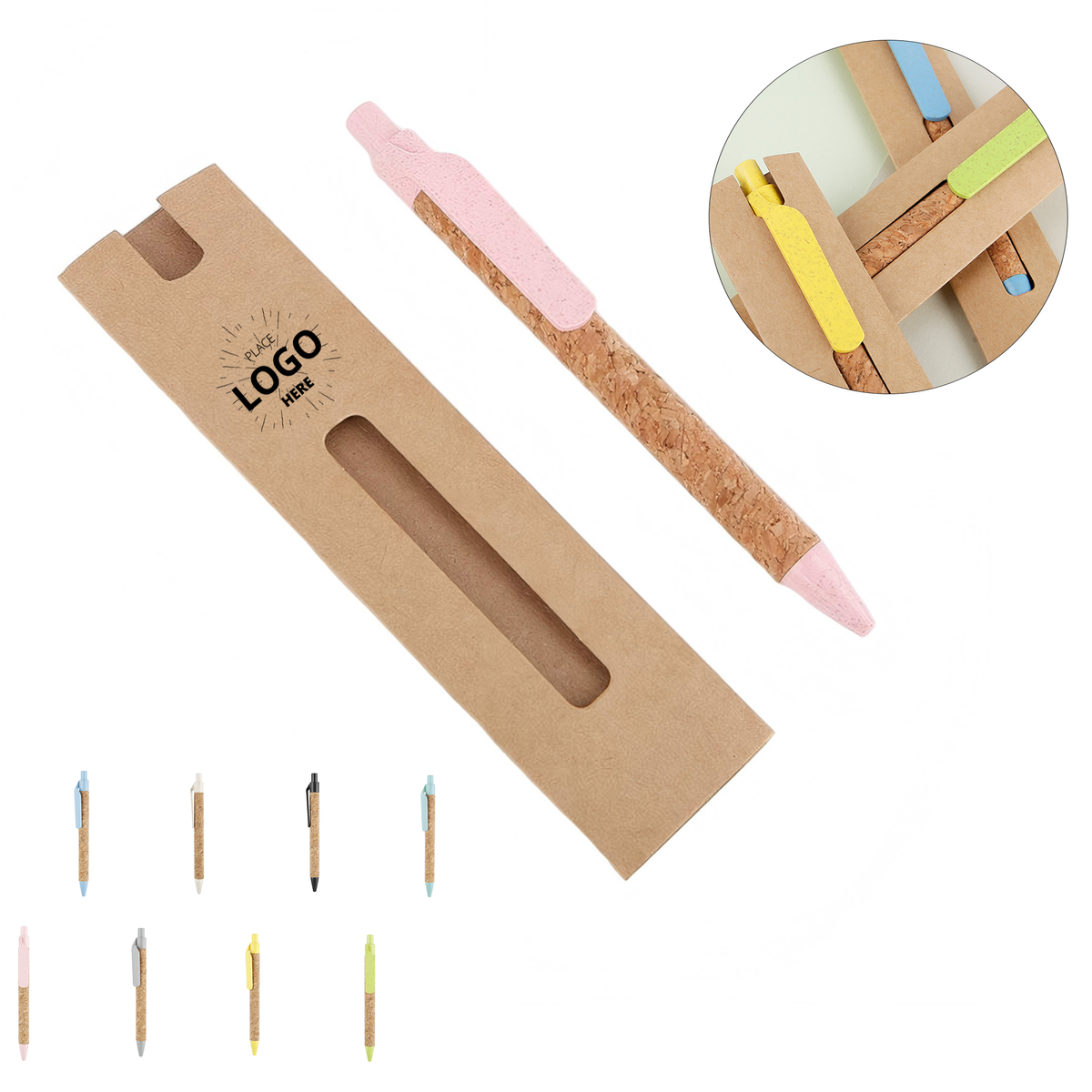Eco?Conscious Wheat Straw ABS Click?Action Writing Pen