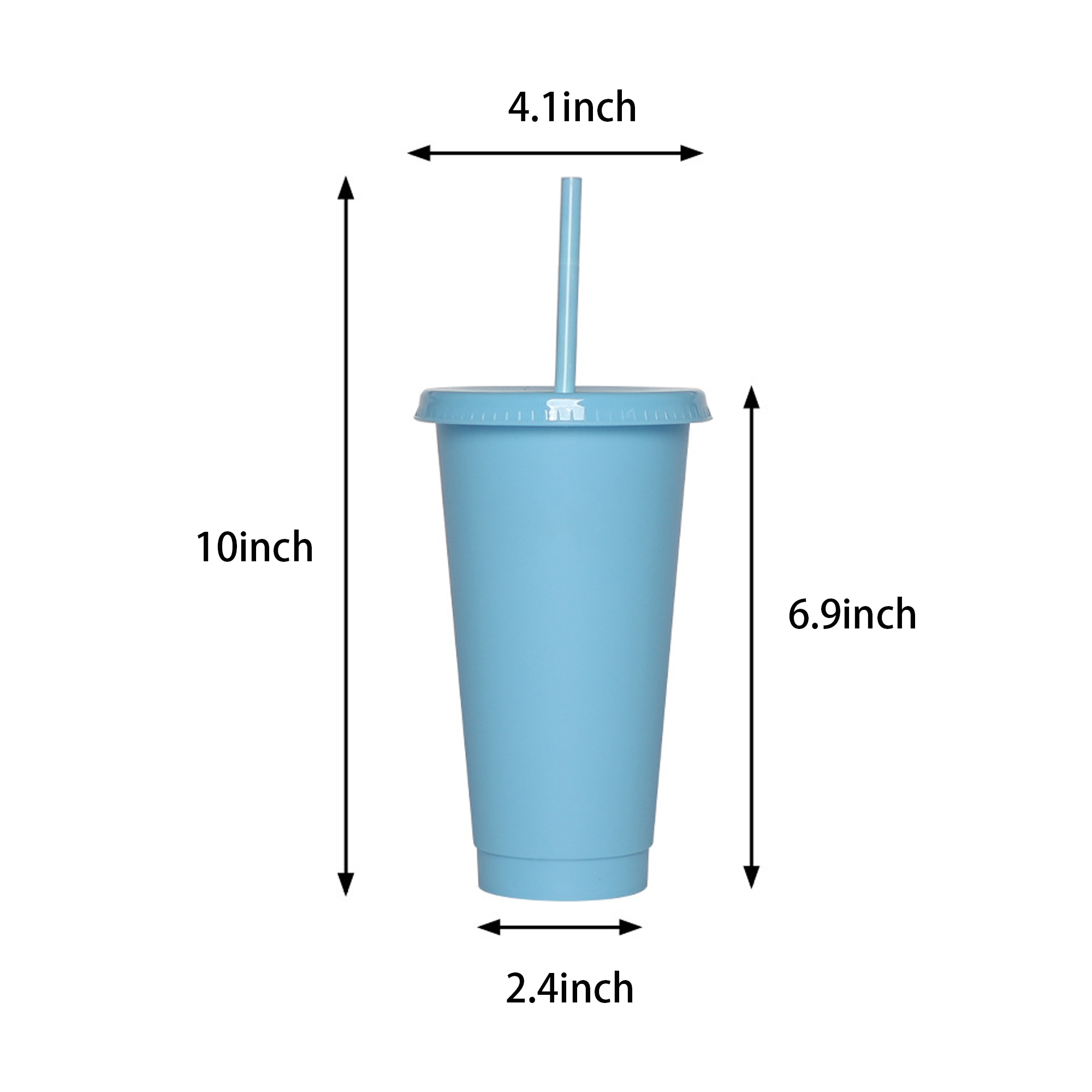 Durable Plastic Straw Stadium Drinking Cup 15