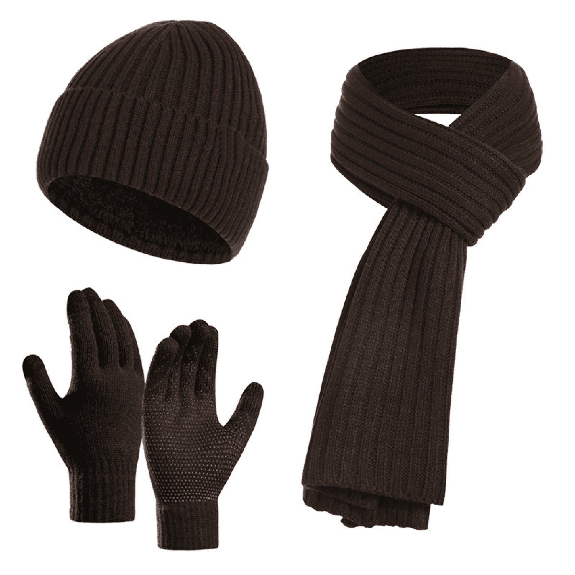 Unisex Touch Screen Winter Trio Knitted Set 13