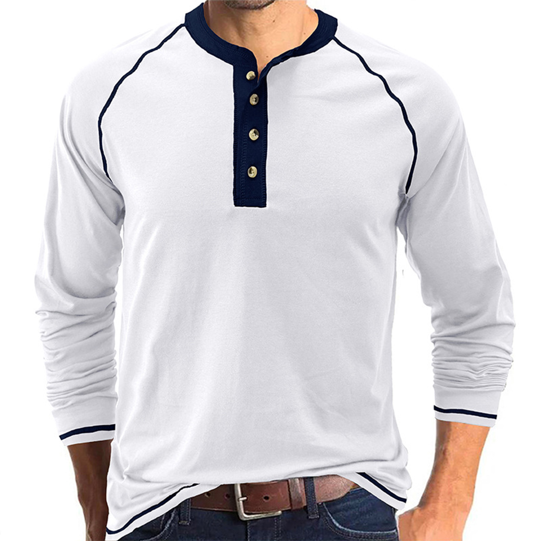 Outdoor Button Long Sleeved Bottoming Shirt 39