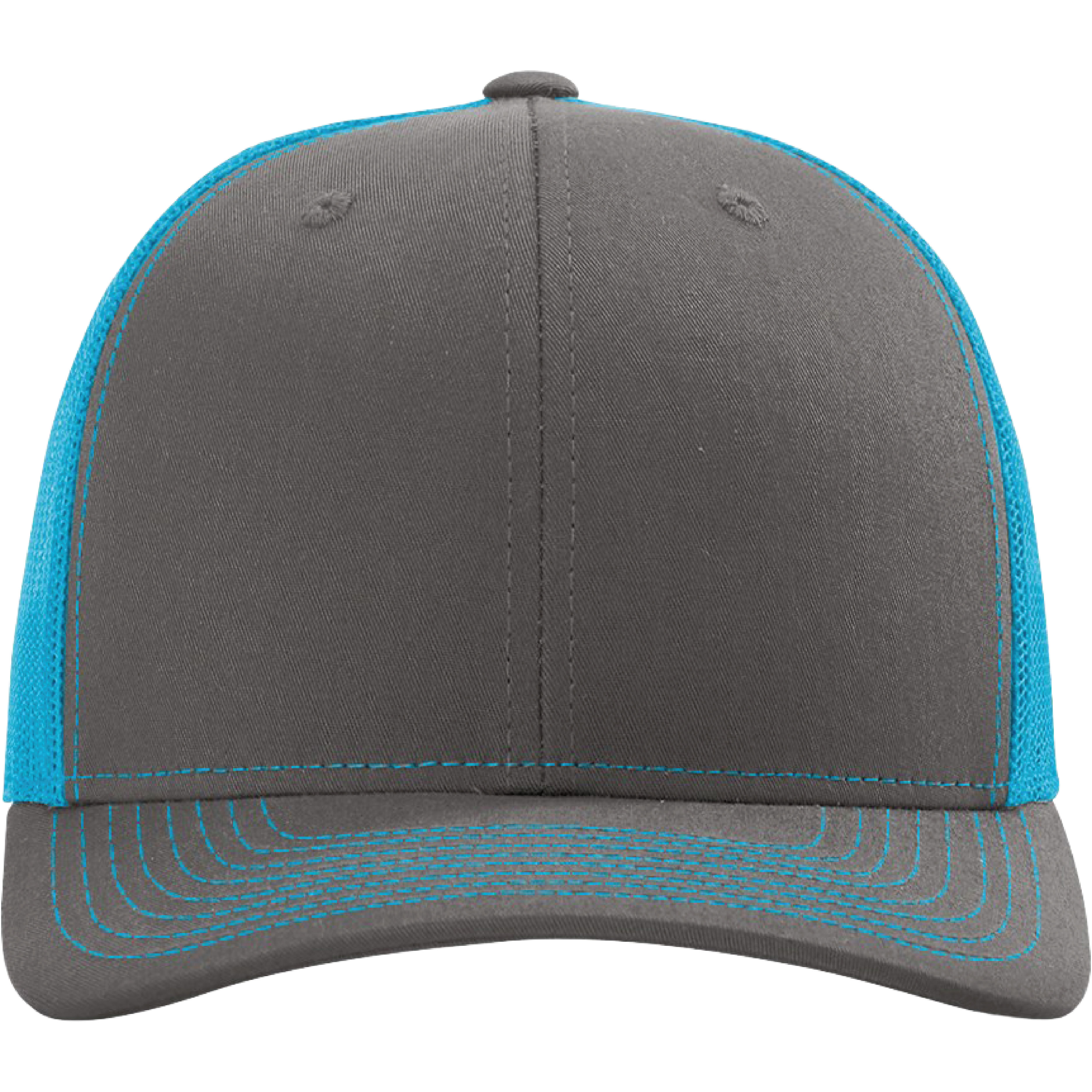 Richardson 112 6-Panel Snapback Trucker Hat w/Leatherette Adhesive Patches or Embroidery 252
