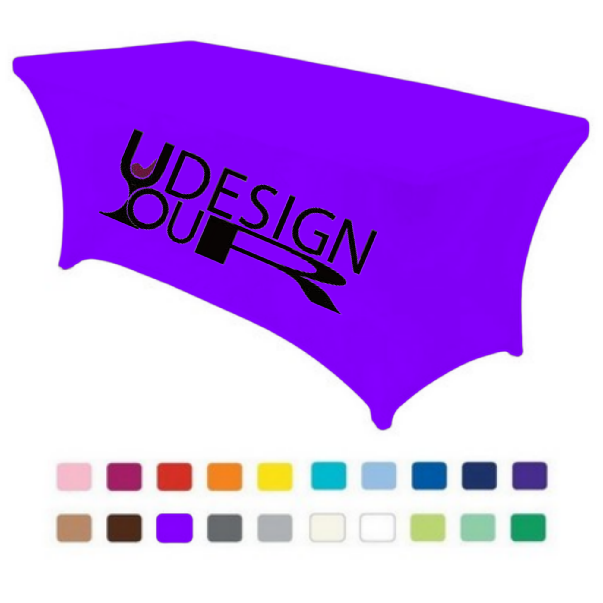 Premium 6' Full Color Dye Sublimation Stretch Table Cover 3