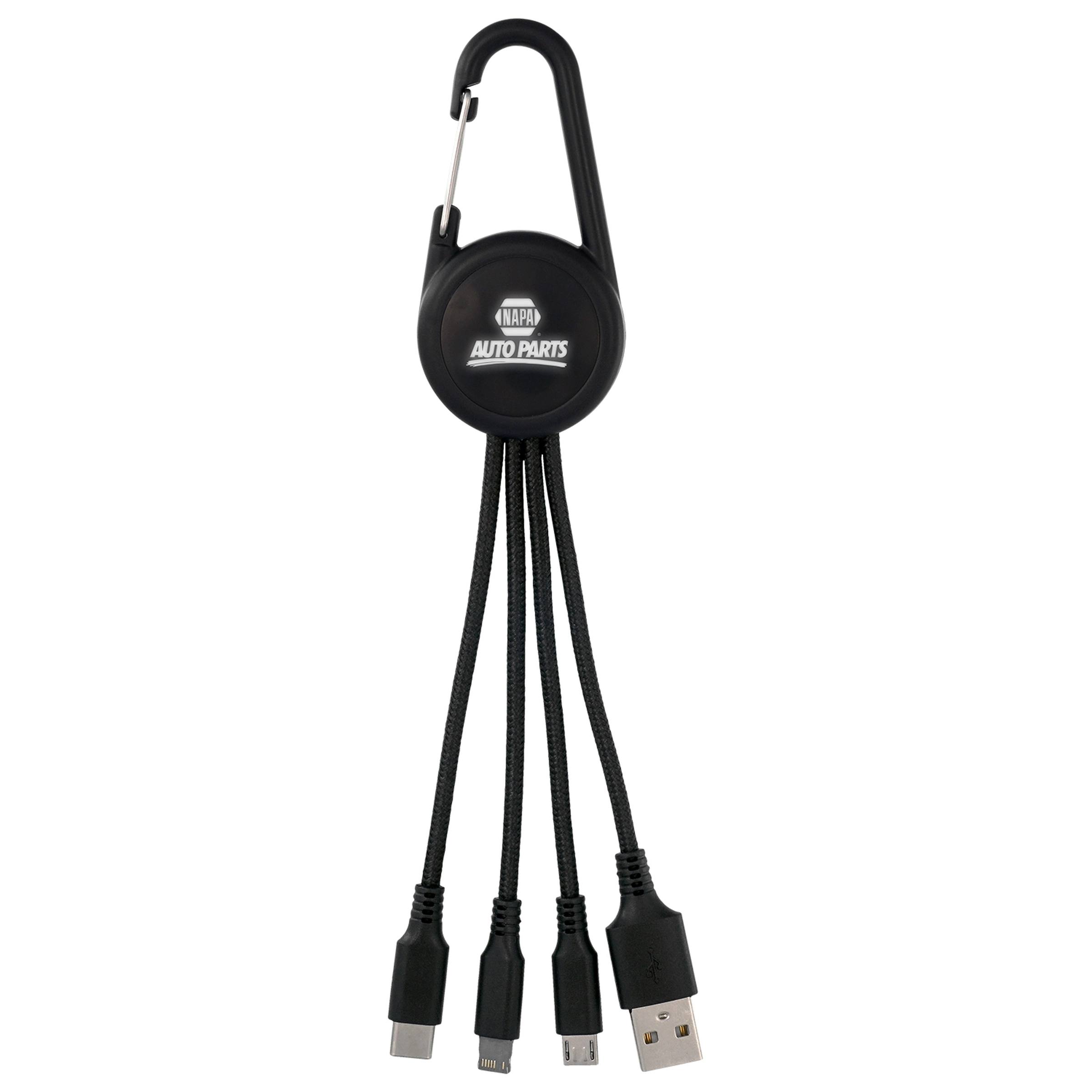 COLOR LIGHT UP 3-IN-1 CARABINER CHARGING CABLE 4