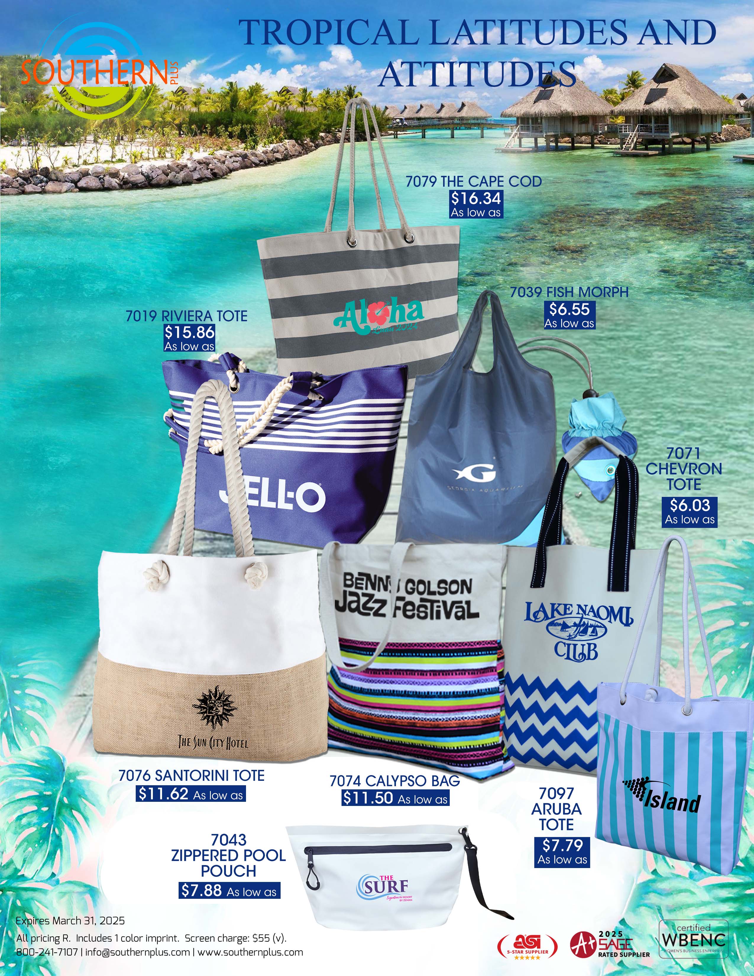 Riviera Striped Tote 19