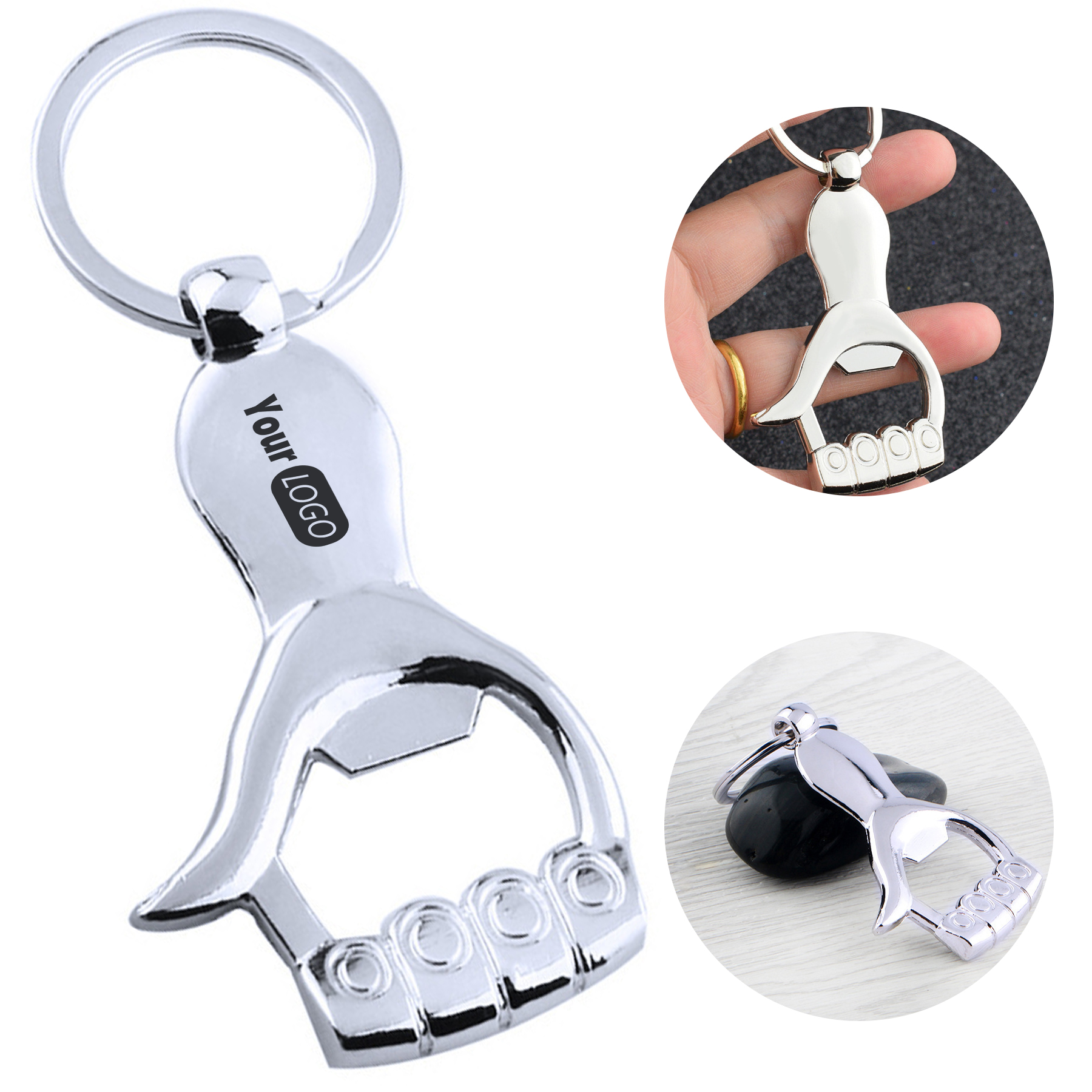 Alloy Portable Palm Bottle Opener