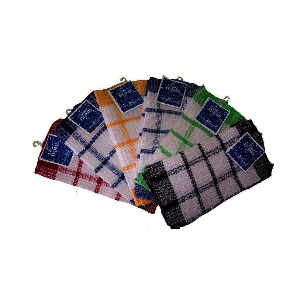 Waffle Weave Dishcloths - Assorted 13" x 13" 1