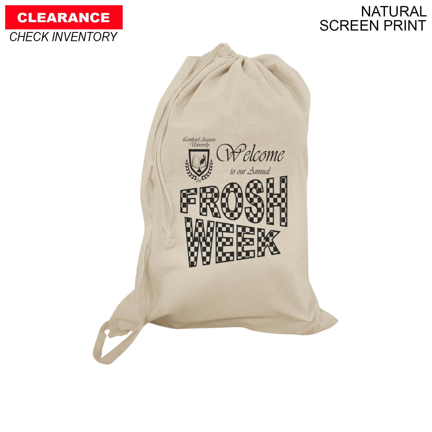 Cotton Laundry Bag 18x28 Printed Or Blank
