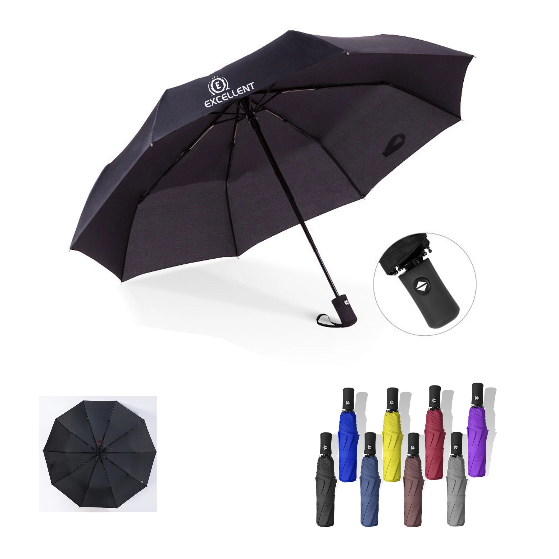 Folding Umbrella With Auto Open