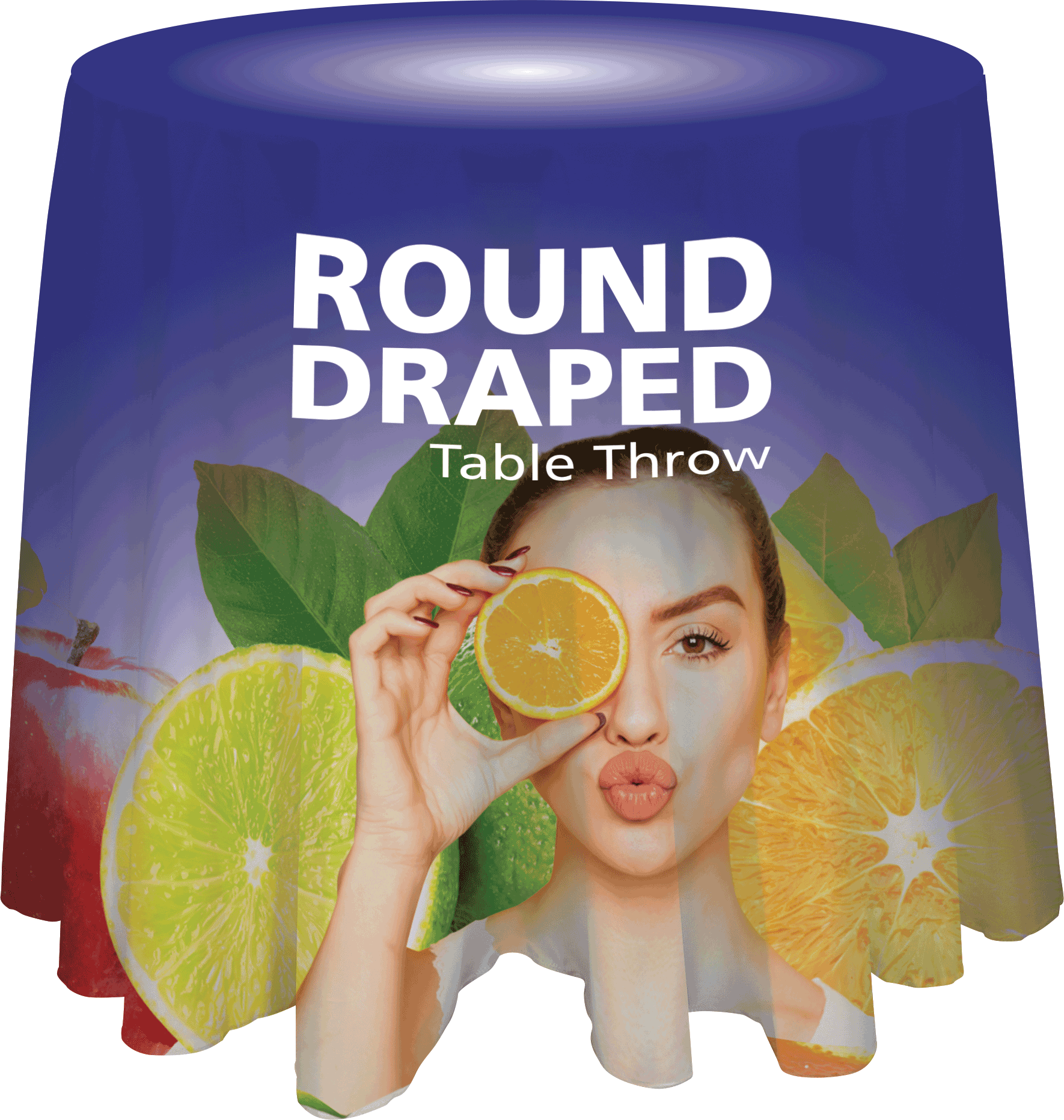 30" Draped Round Table Throw (30" diameter)