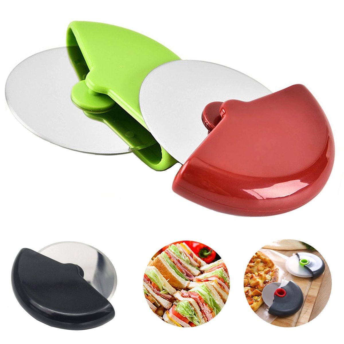 Pizza Cutter - Opaque - Metal Blade
